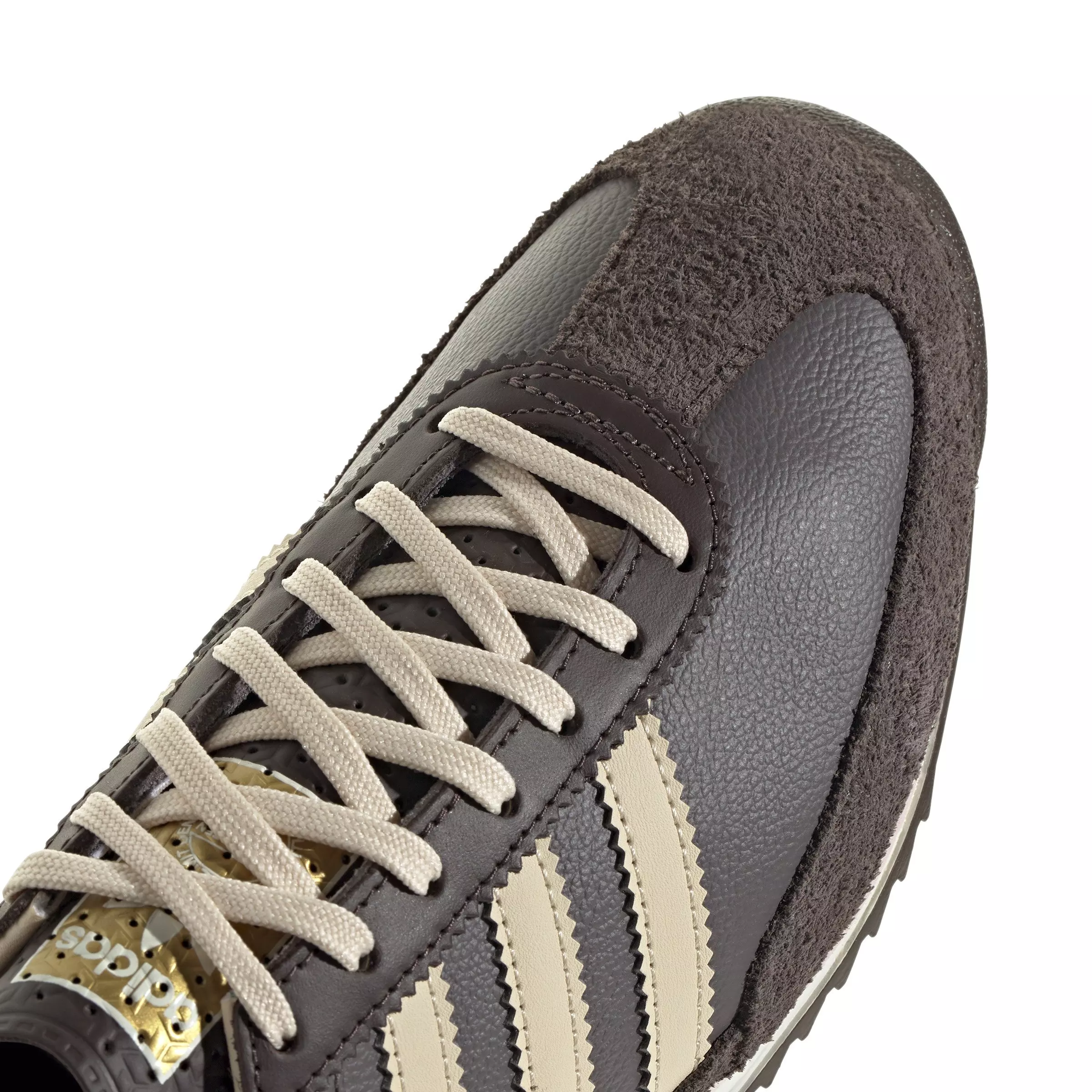 adidas Originals SL 72 OG "Charcoal Crystal/Sand Brown" Women's Shoe - WHITE/CHARCOAL