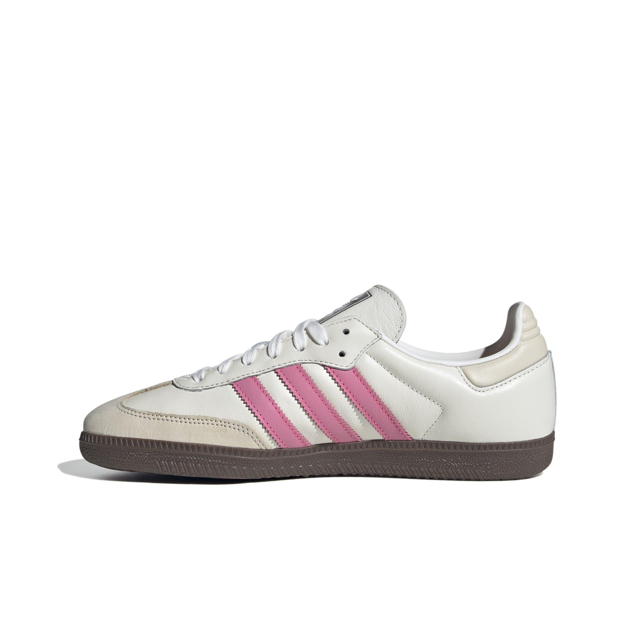 adidas Originals Samba "Cloud White/Lucid Pink/Wonder White" Women's Shoe - WHITE/PINK Thumbnail View 2