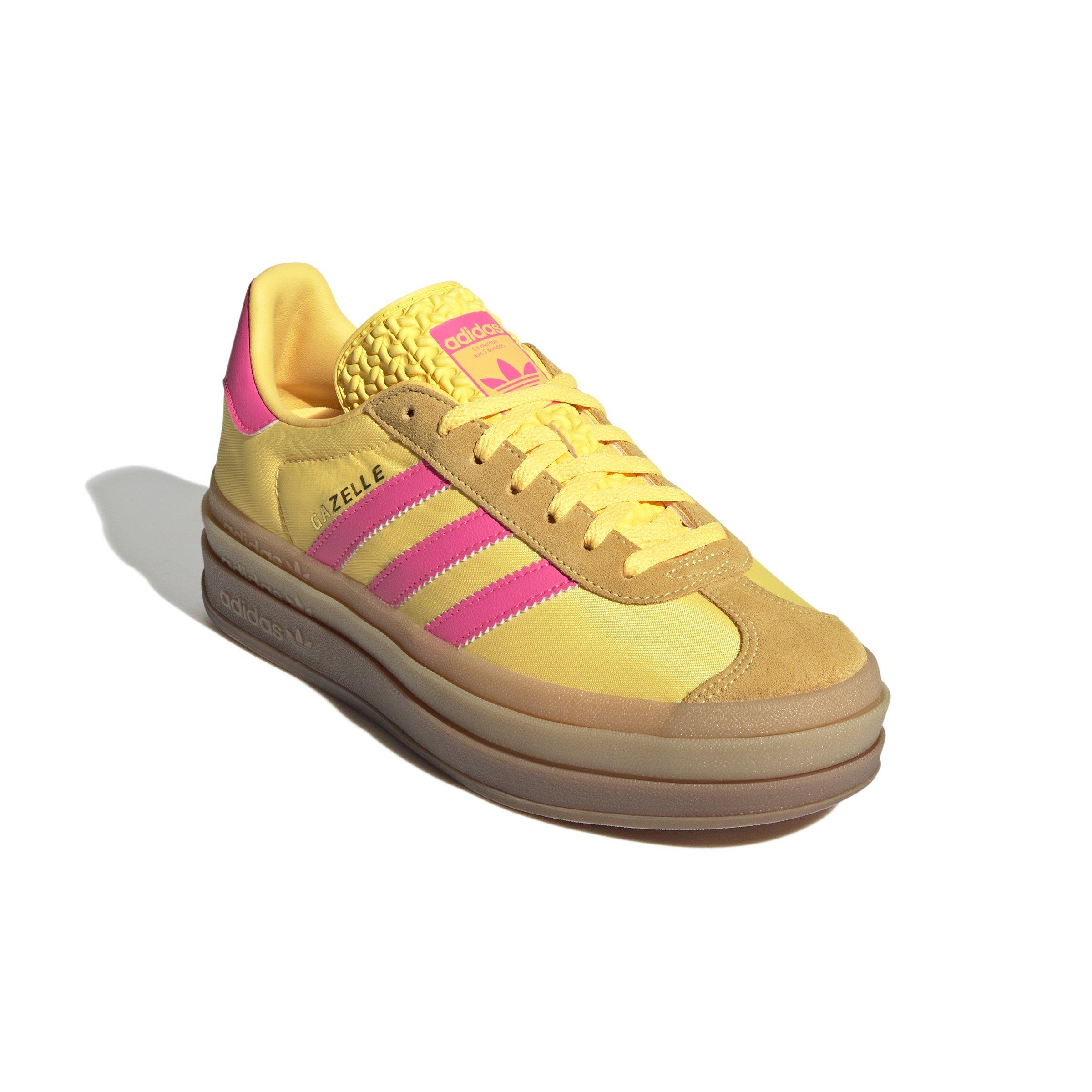 adidas Originals Gazelle Bold "Spark/Lucid Pink" Women's Shoe - PINK/YELLOW Thumbnail View 6