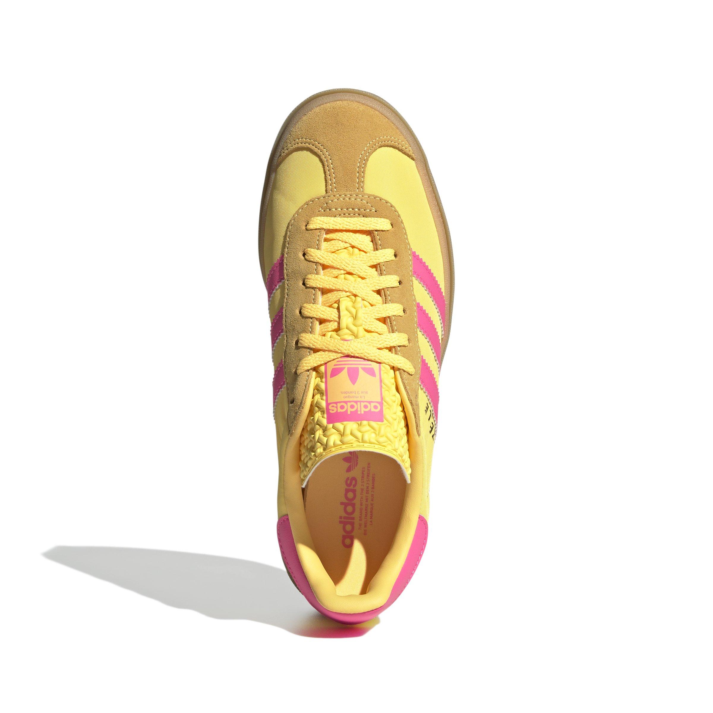adidas Originals Gazelle Bold "Spark/Lucid Pink" Women's Shoe - PINK/YELLOW Thumbnail View 8