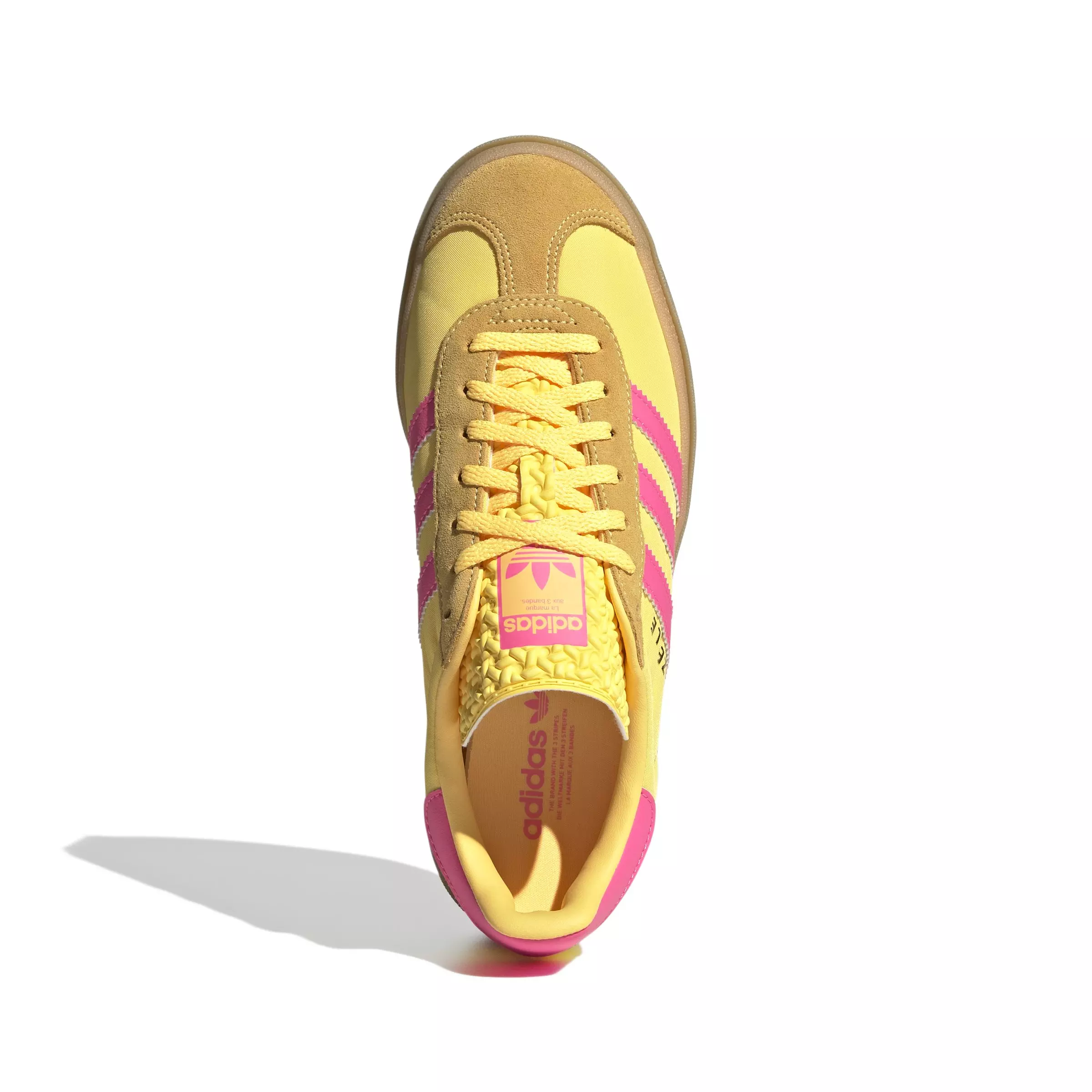 adidas Originals Gazelle Bold "Spark/Lucid Pink" Women's Shoe - PINK/YELLOW