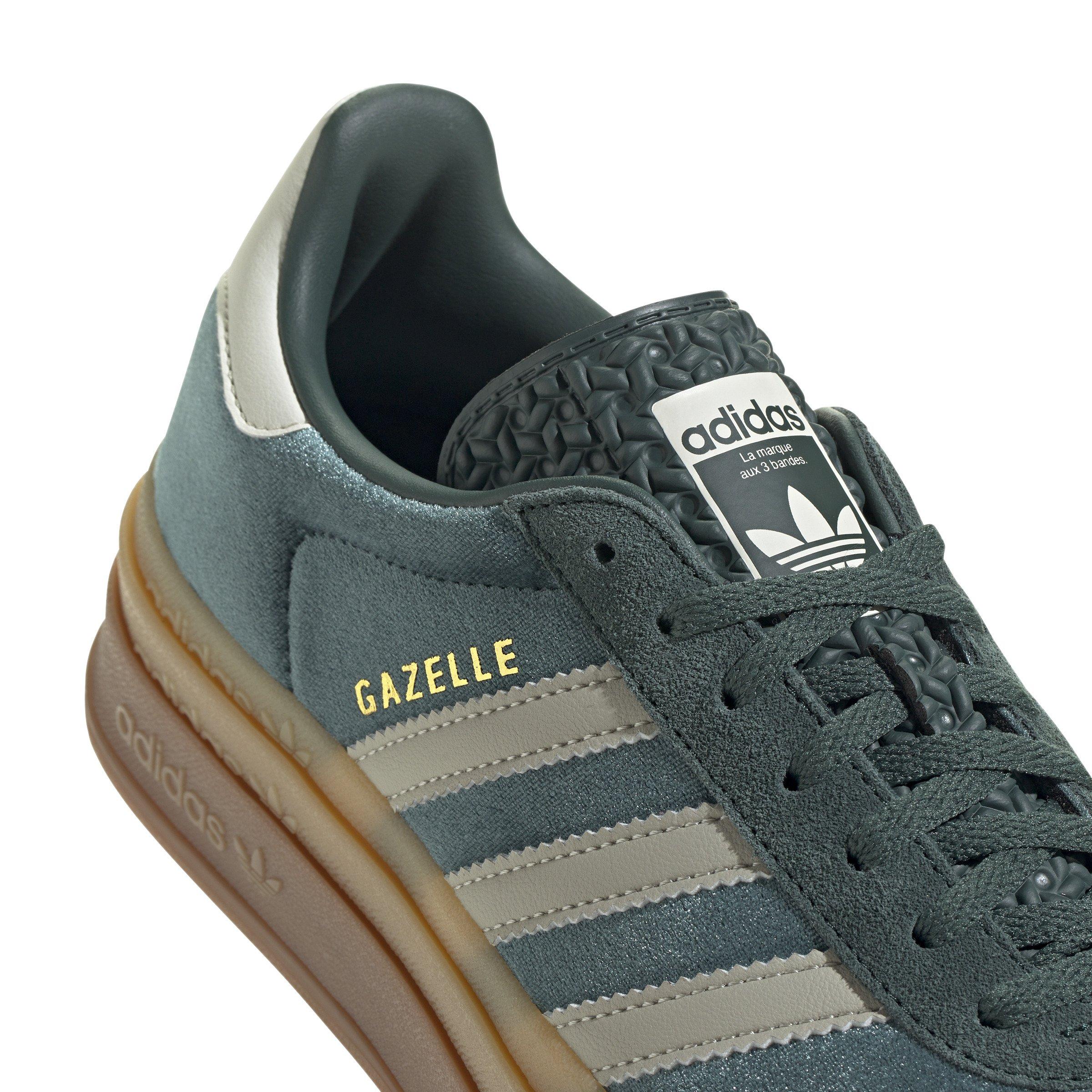 adidas Originals Gazelle Bold "Mineral Green/Putty Grey" Women's Shoe - GREEN/GREY Thumbnail View 3