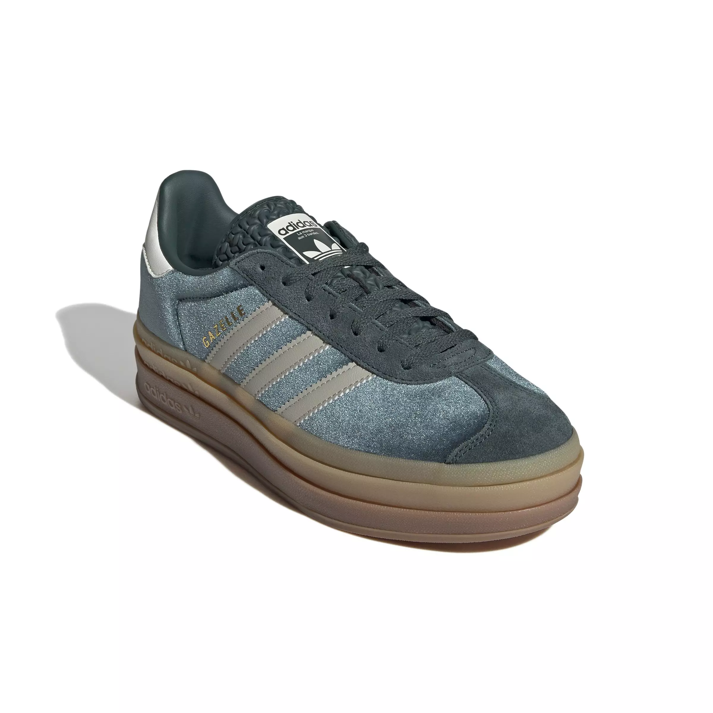 adidas Originals Gazelle Bold "Mineral Green/Putty Grey" Women's Shoe - GREEN/GREY