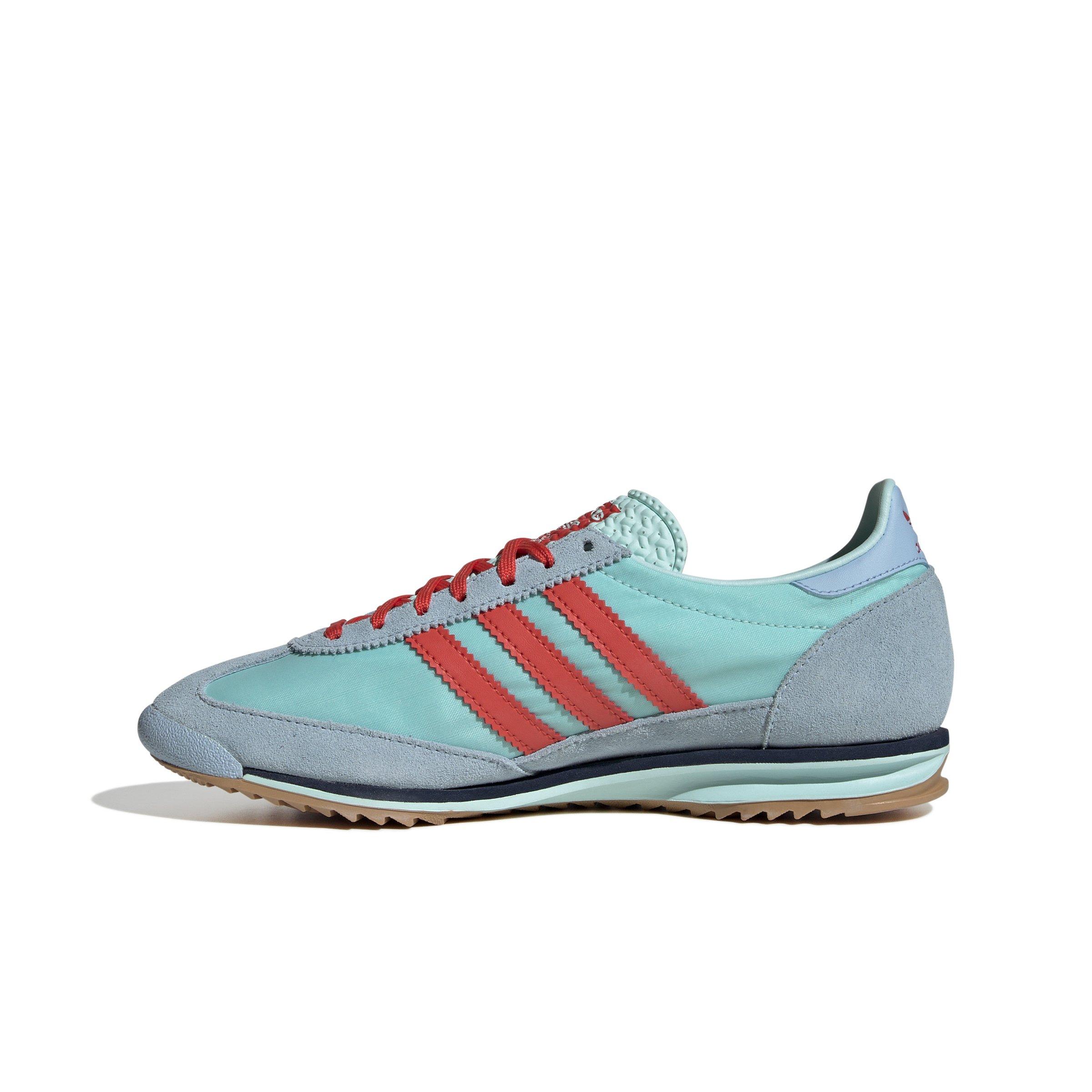 adidas Originals SL 72 OG "Turquoise/Semi Flash Aqua/Bright Red" Women's Shoe - BLUE/RED Thumbnail View 2
