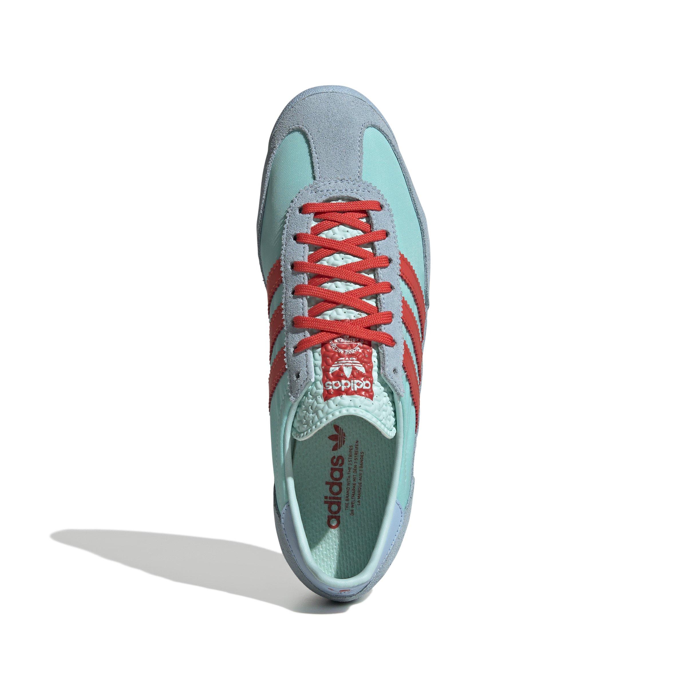 adidas Originals SL 72 OG "Turquoise/Semi Flash Aqua/Bright Red" Women's Shoe - BLUE/RED Thumbnail View 3