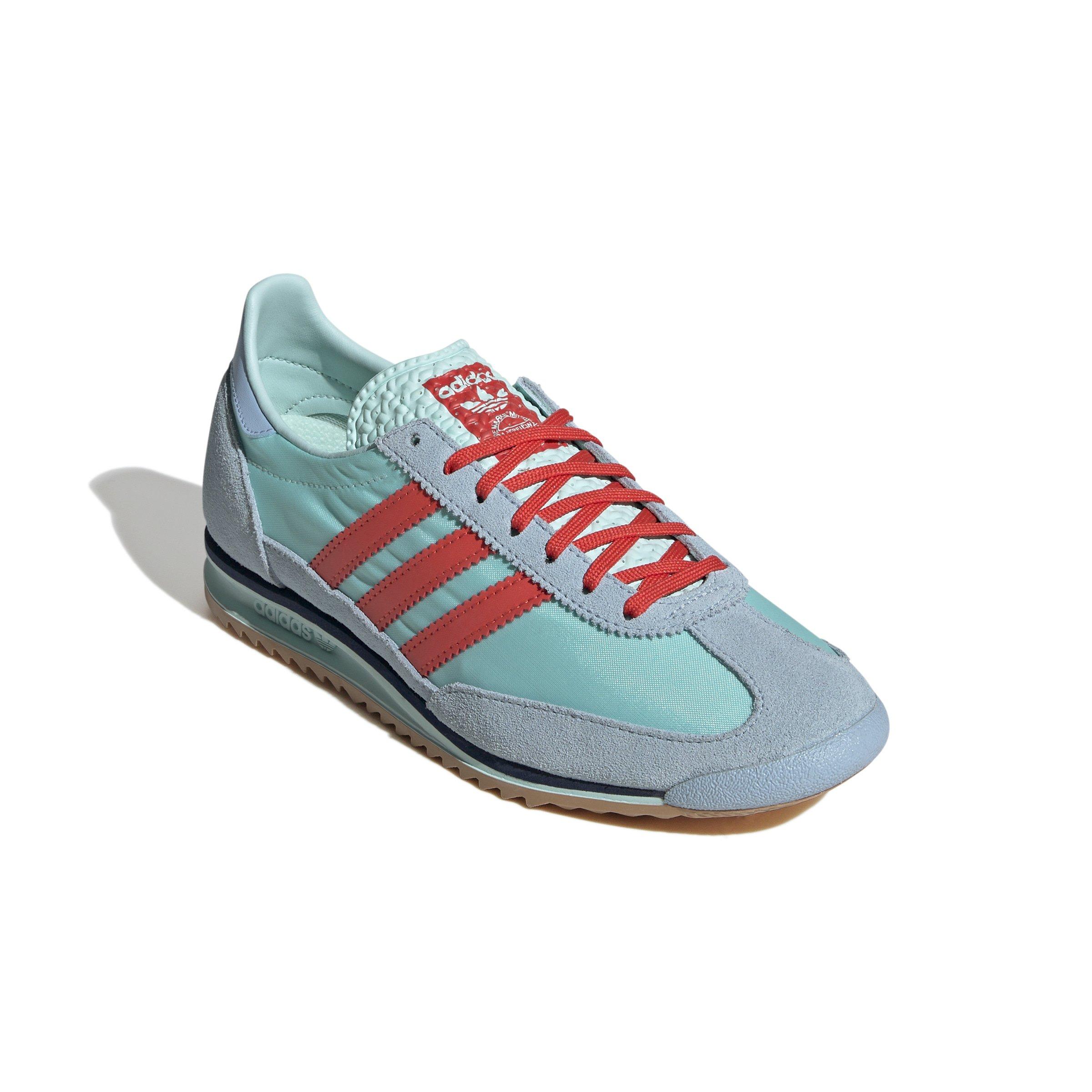 adidas Originals SL 72 OG "Turquoise/Semi Flash Aqua/Bright Red" Women's Shoe - BLUE/RED Thumbnail View 5