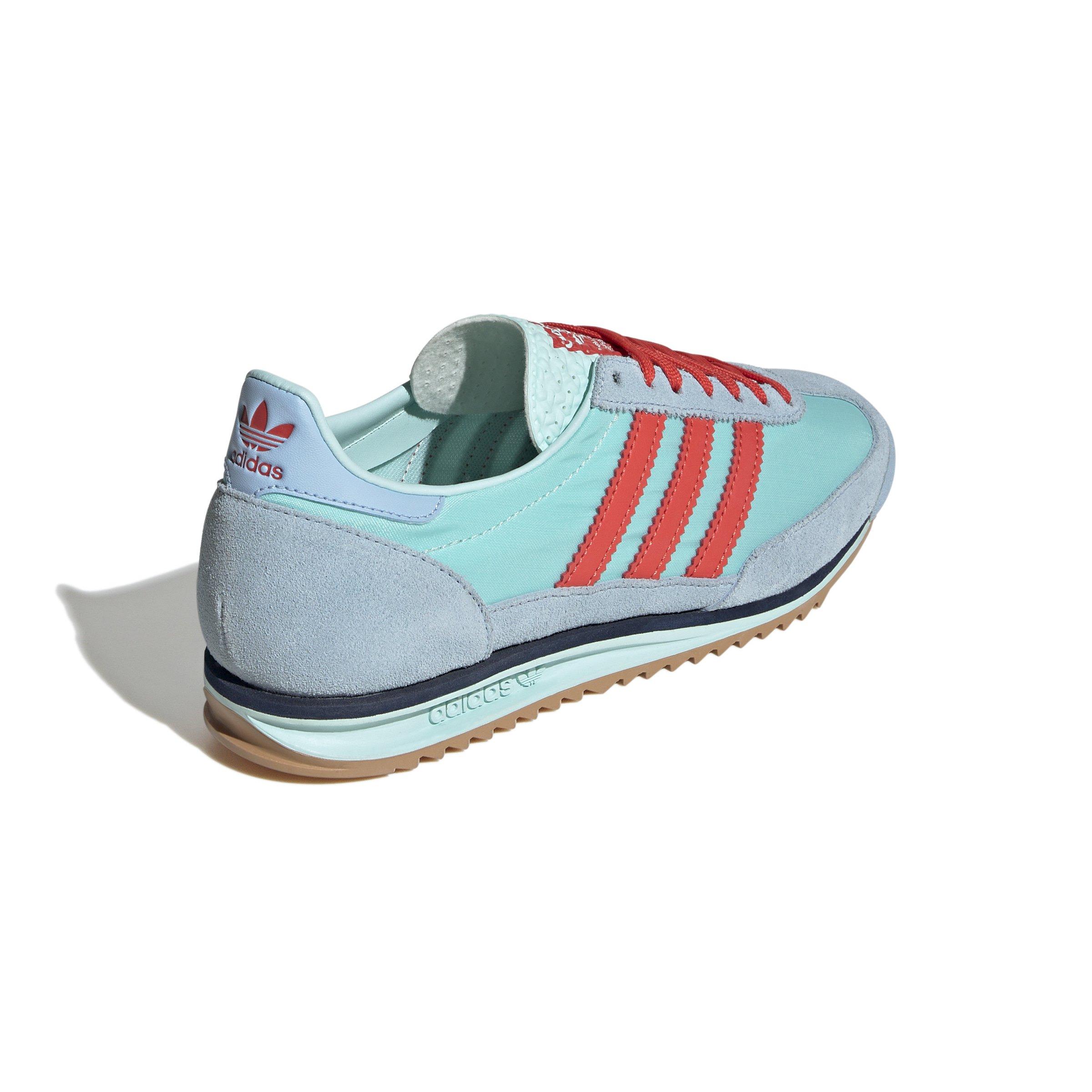 adidas Originals SL 72 OG "Turquoise/Semi Flash Aqua/Bright Red" Women's Shoe - BLUE/RED Thumbnail View 6
