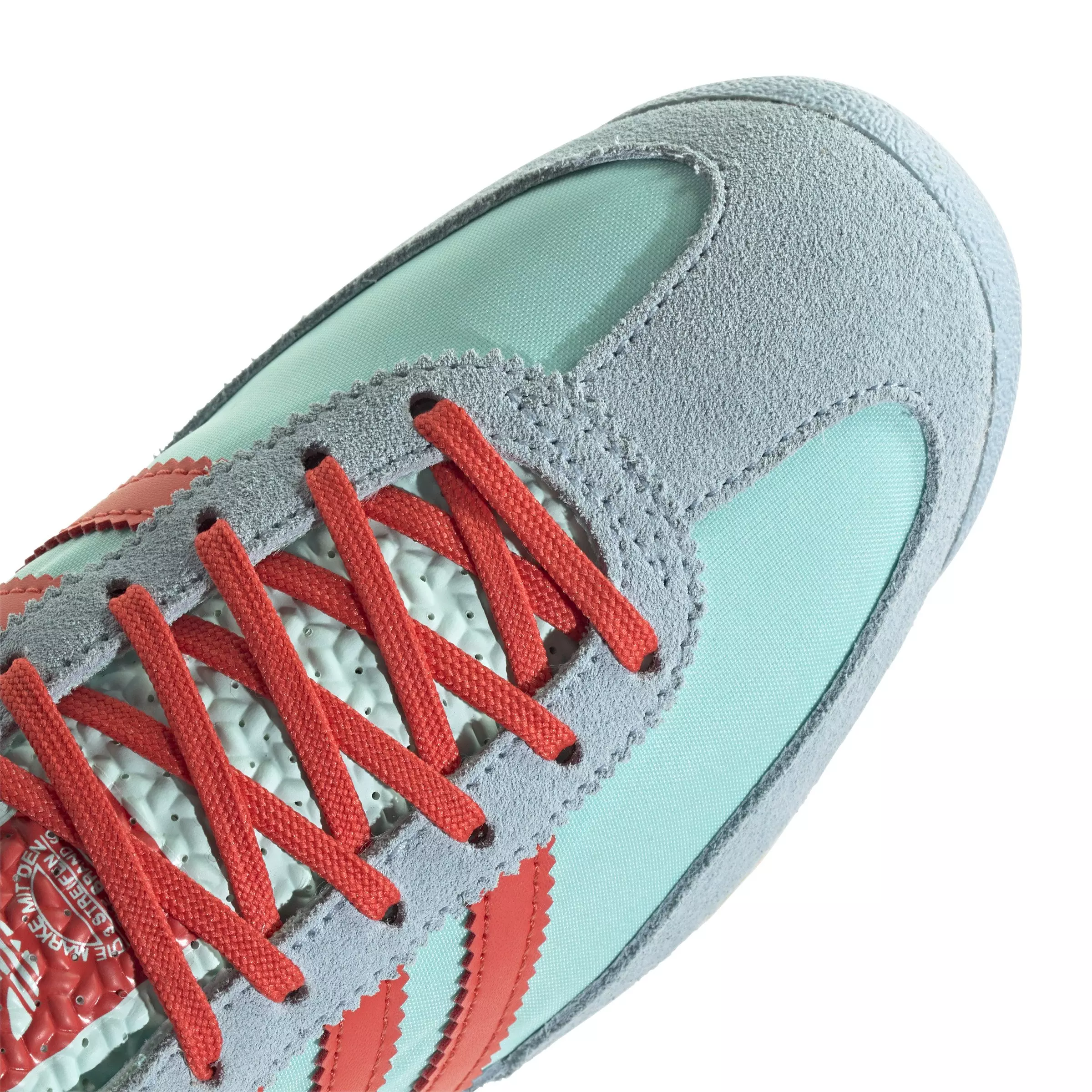 adidas Originals SL 72 OG "Turquoise/Semi Flash Aqua/Bright Red" Women's Shoe - BLUE/RED