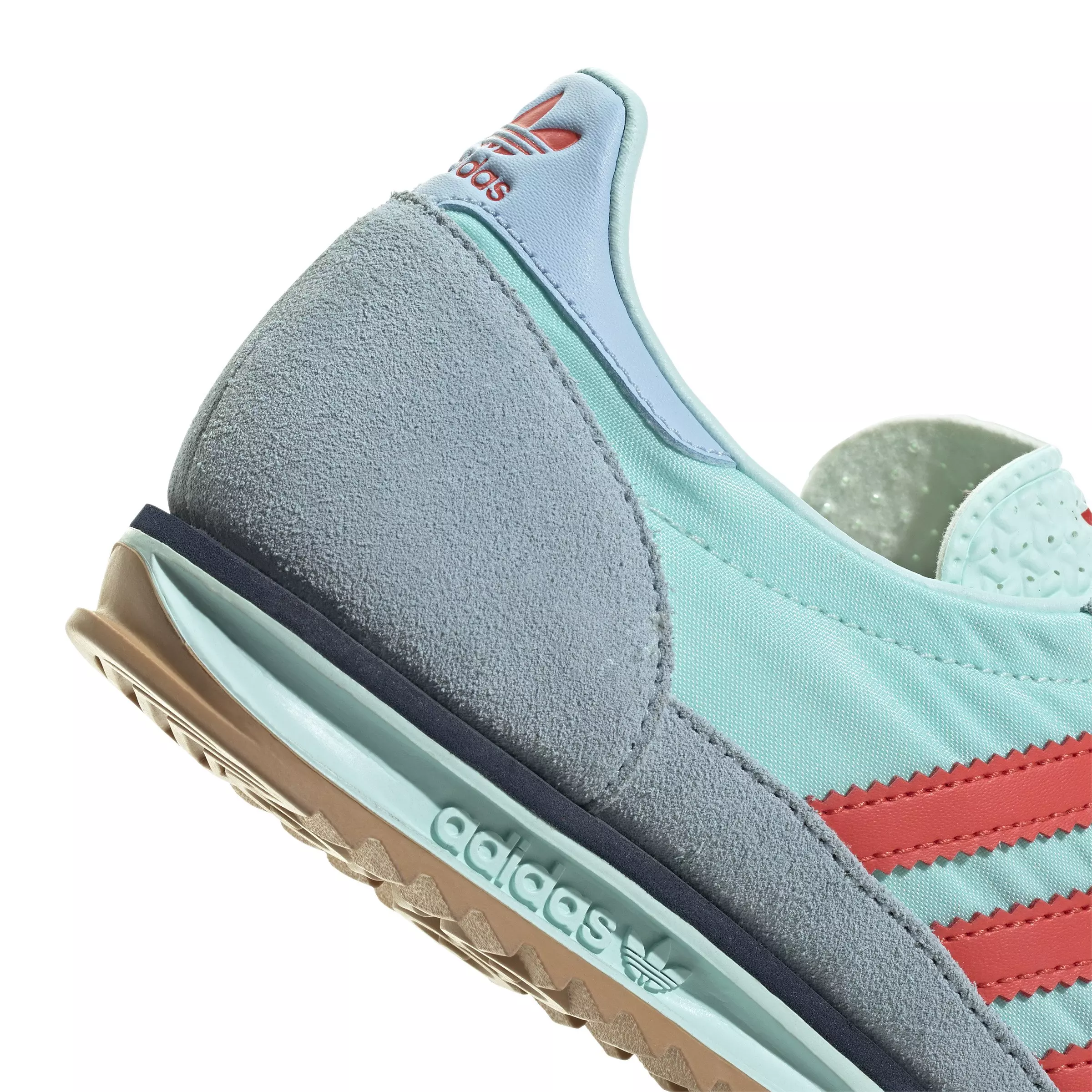 adidas Originals SL 72 OG "Turquoise/Semi Flash Aqua/Bright Red" Women's Shoe - BLUE/RED