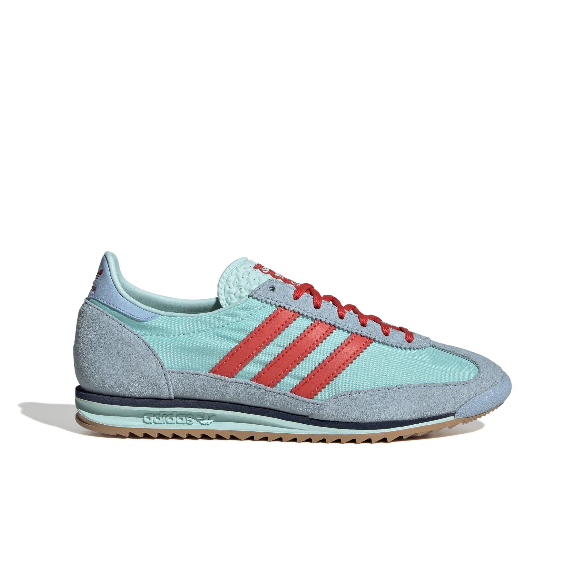 adidas Originals SL 72 OG "Turquoise/Semi Flash Aqua/Bright Red" Women's Shoe - BLUE/RED Thumbnail View 1