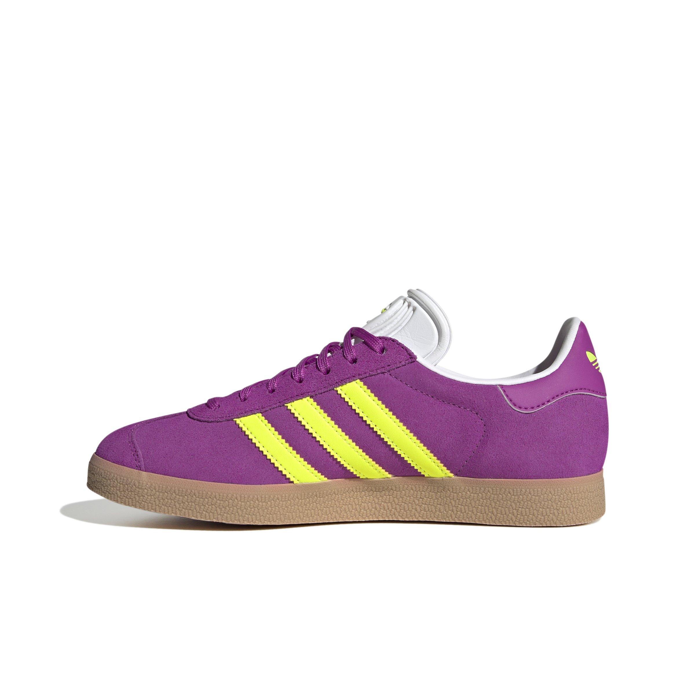 adidas Originals Gazelle "Purple Burst/Solar Yellow/Off-White" Women's Shoe - PURPLE/YELLOW Thumbnail View 2