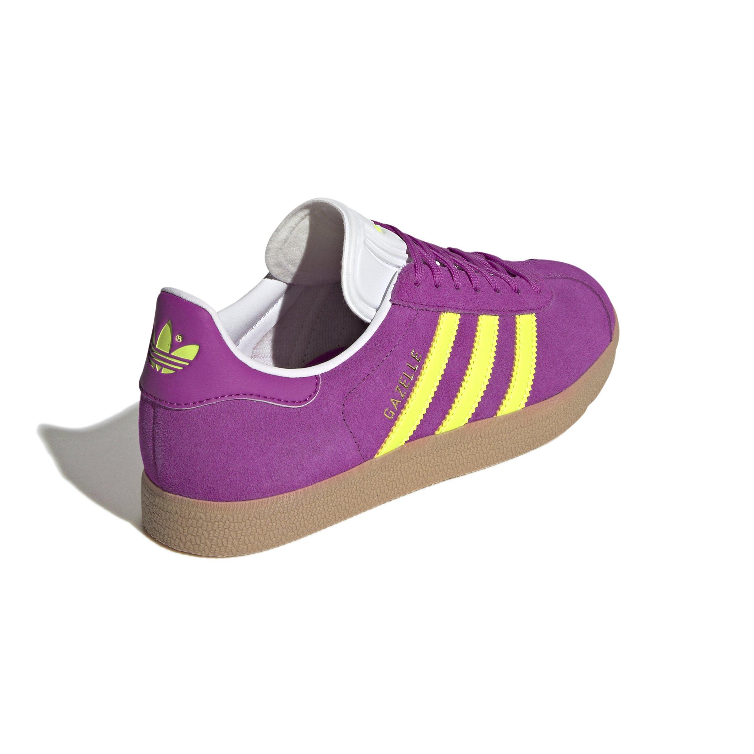 adidas Originals Gazelle "Purple Burst/Solar Yellow/Off-White" Women's Shoe - PURPLE/YELLOW Thumbnail View 6