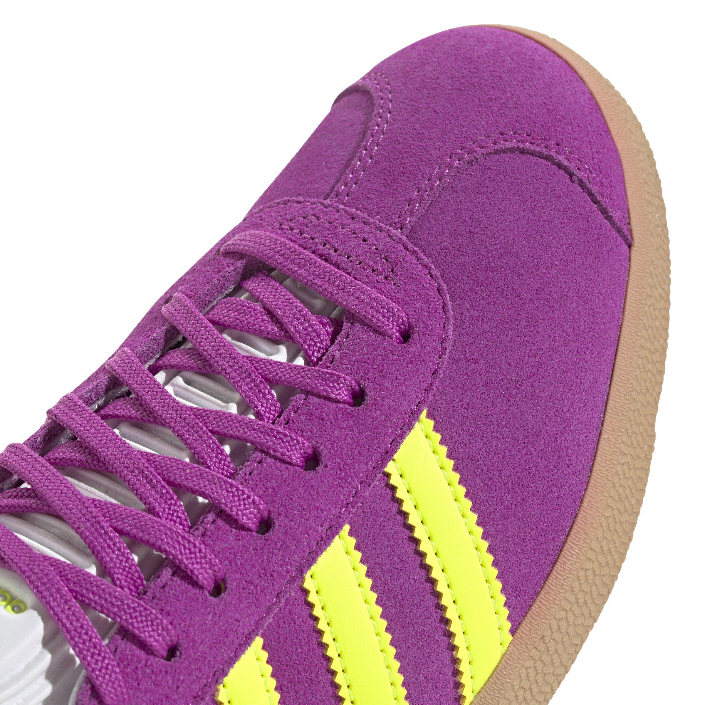 adidas Originals Gazelle "Purple Burst/Solar Yellow/Off-White" Women's Shoe - PURPLE/YELLOW Thumbnail View 7