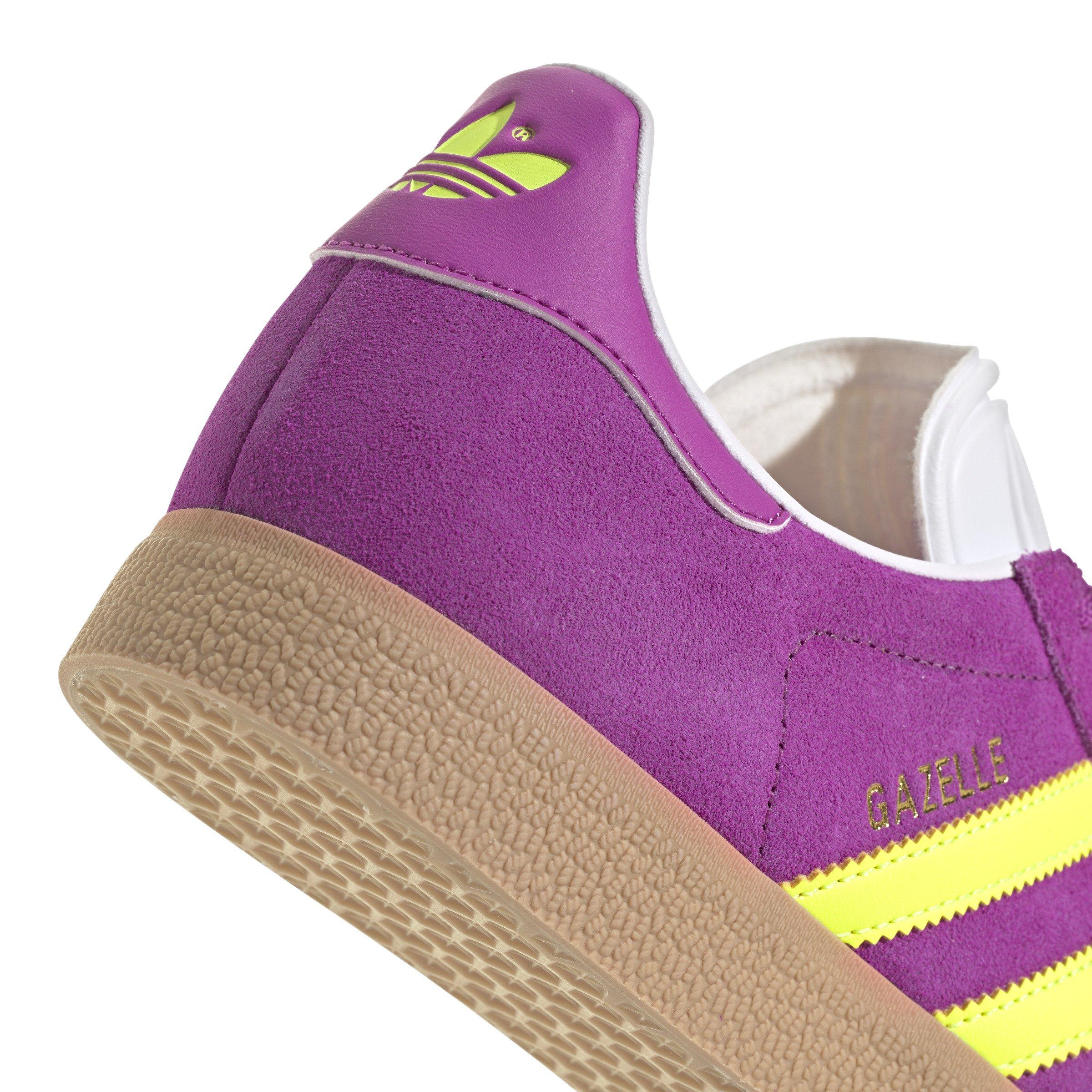 adidas Originals Gazelle "Purple Burst/Solar Yellow/Off-White" Women's Shoe - PURPLE/YELLOW Thumbnail View 8