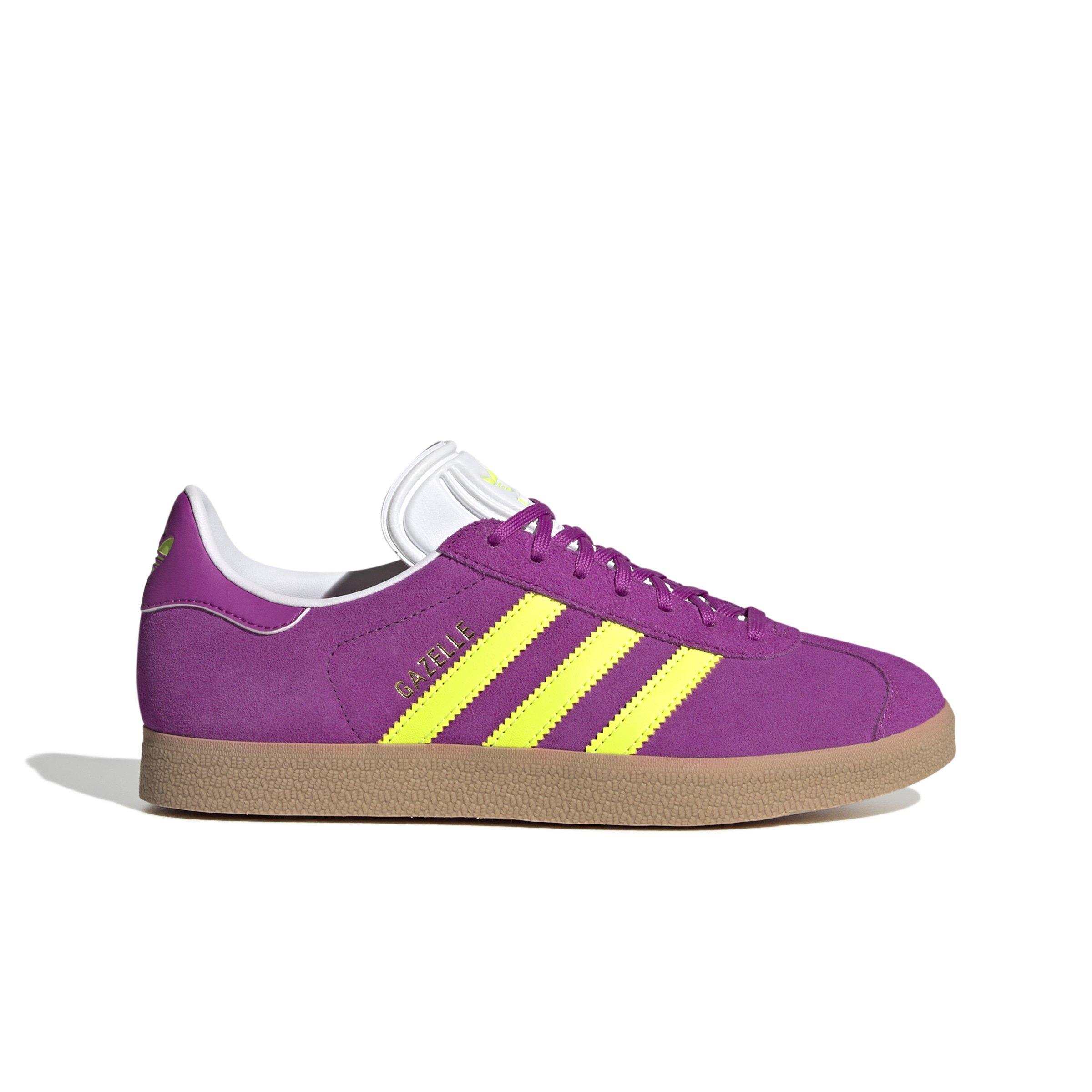adidas Originals Gazelle "Purple Burst/Solar Yellow/Off-White" Women's Shoe - PURPLE/YELLOW Thumbnail View 1