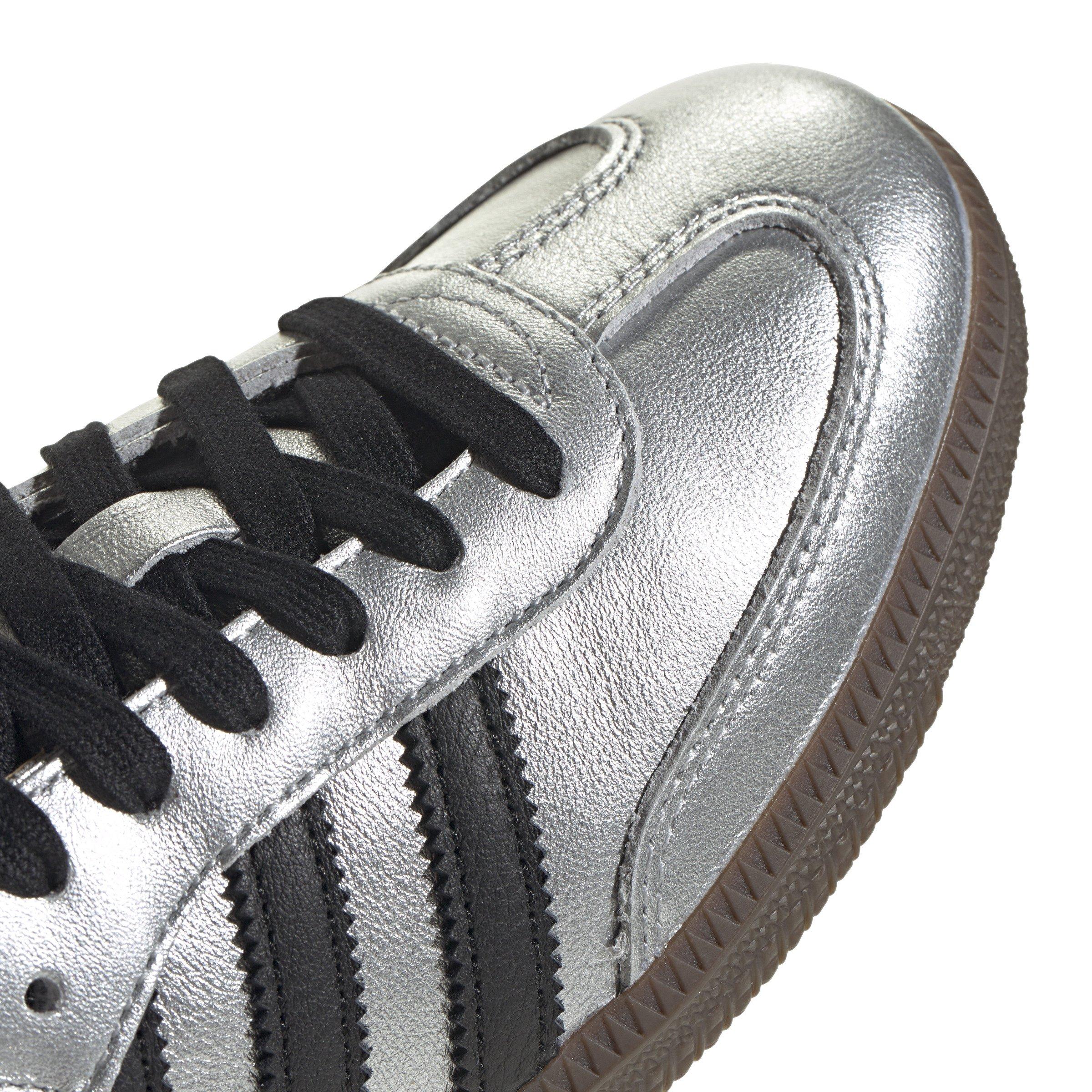 adidas Originals Samba OG Women's "Silver Metallic/Core Black/Gum" Shoe