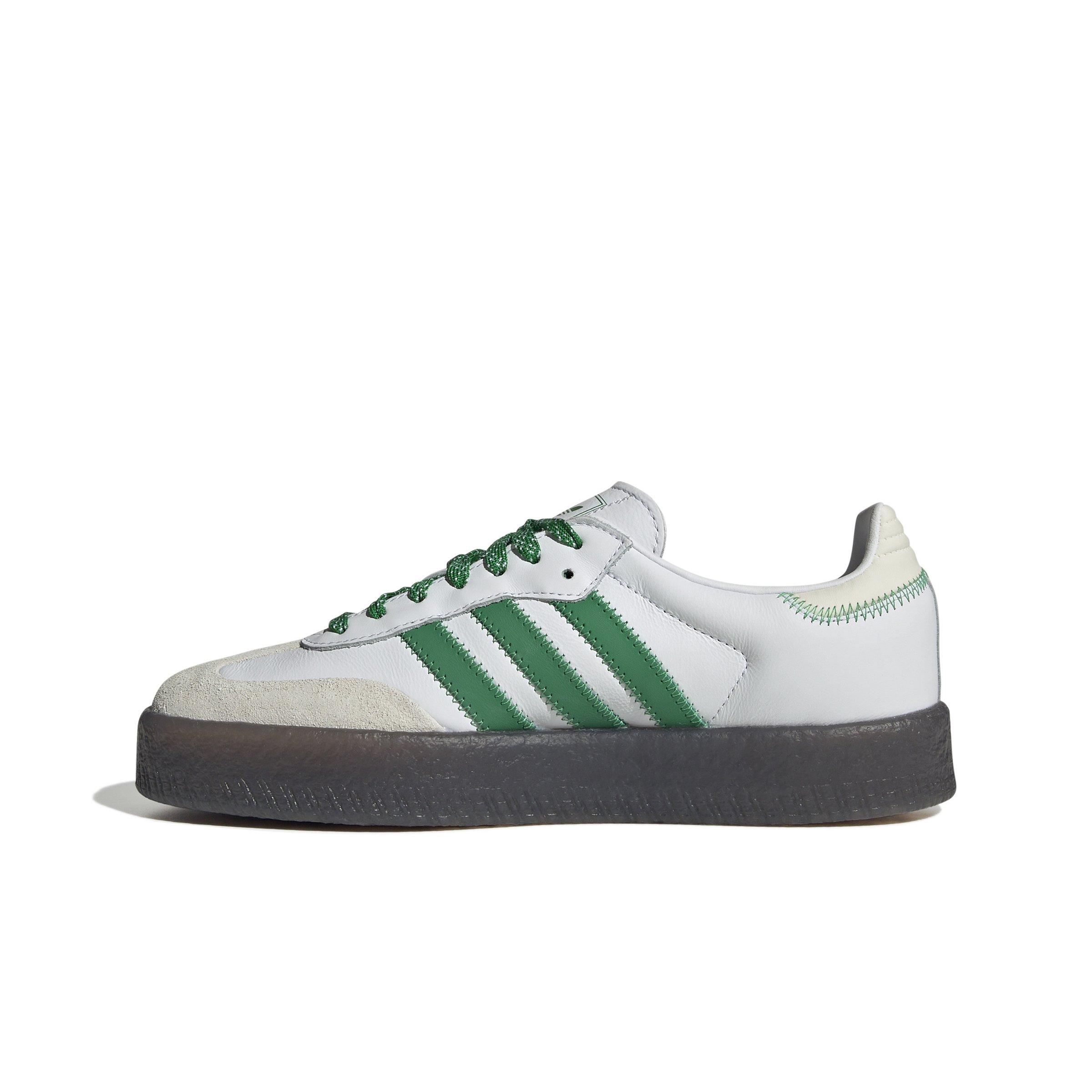 adidas Originals Sambae "Ftwr White/Green/Off-White" Women's Shoe - WHITE/GREEN Thumbnail View 2