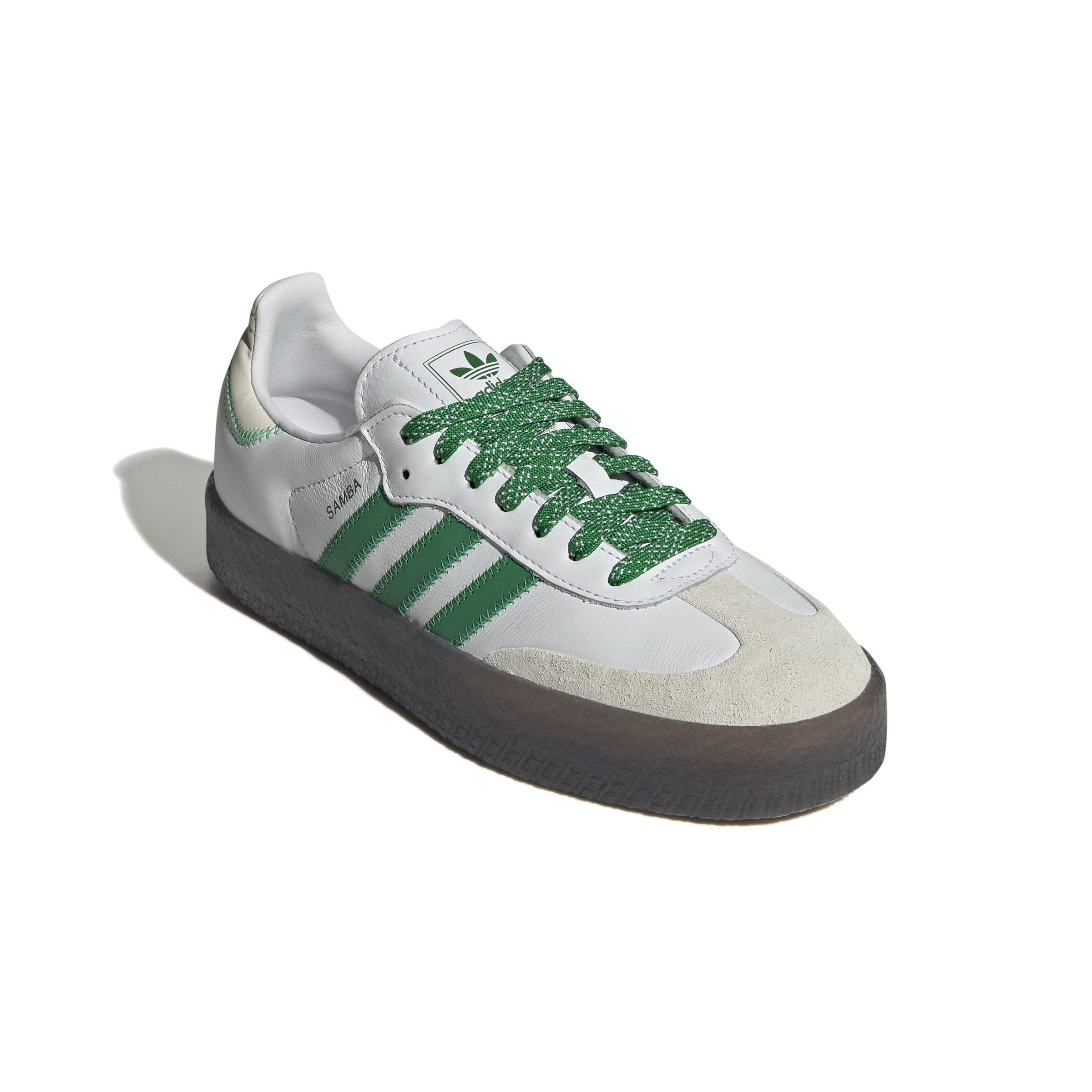 adidas Originals Sambae "Ftwr White/Green/Off-White" Women's Shoe - WHITE/GREEN Thumbnail View 5