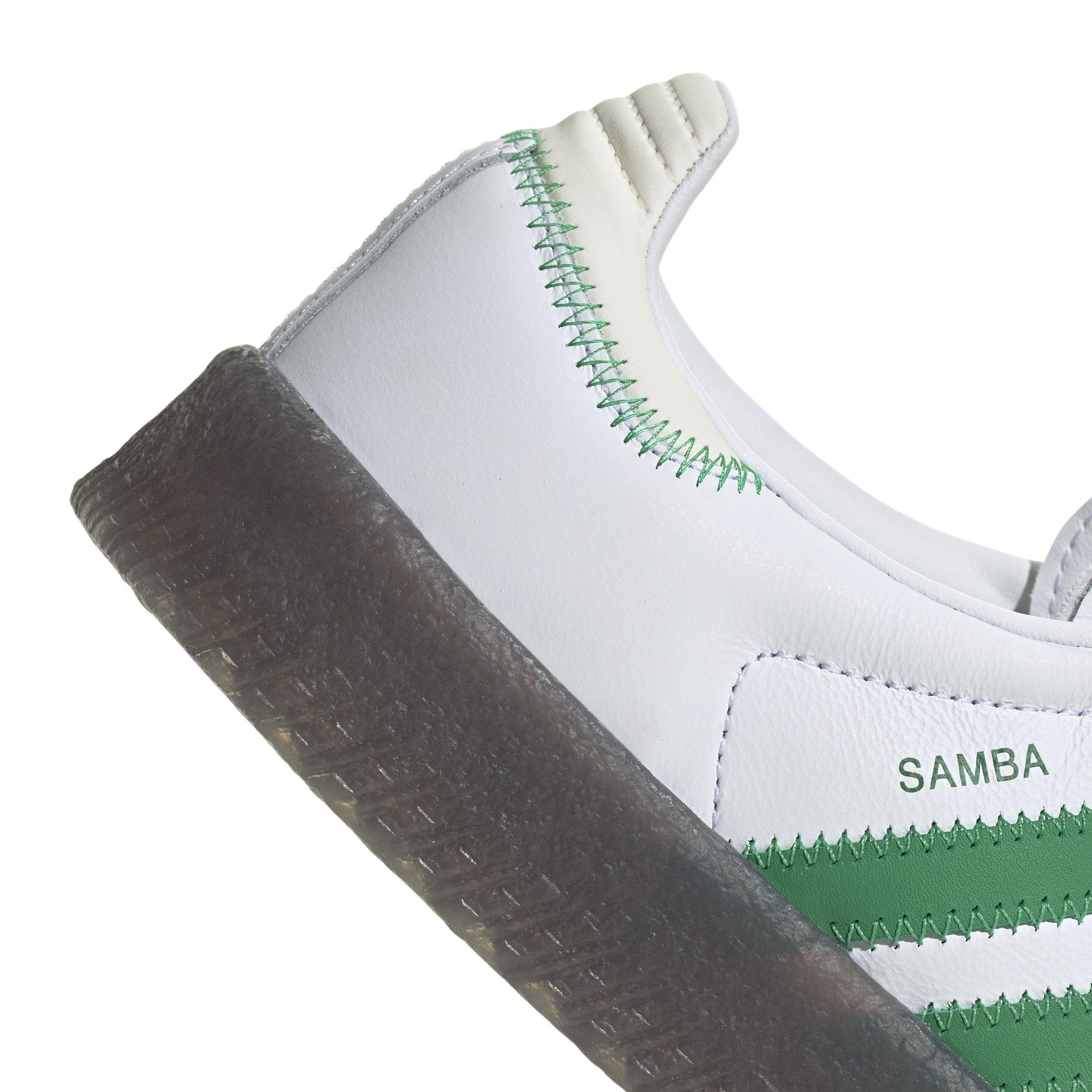 adidas Originals Sambae "Ftwr White/Green/Off-White" Women's Shoe - WHITE/GREEN Thumbnail View 7