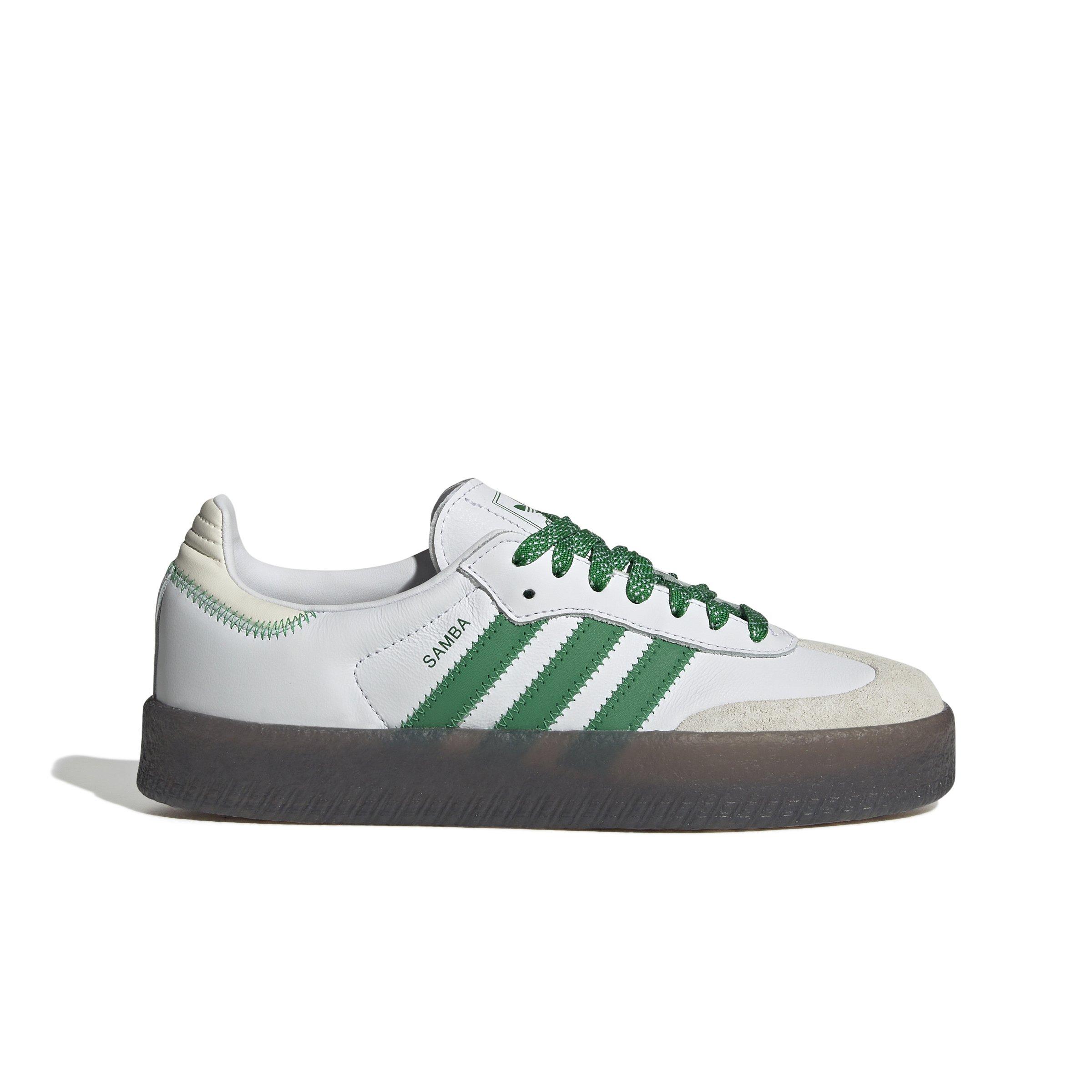 adidas Originals Sambae "Ftwr White/Green/Off-White" Women's Shoe - WHITE/GREEN Thumbnail View 1