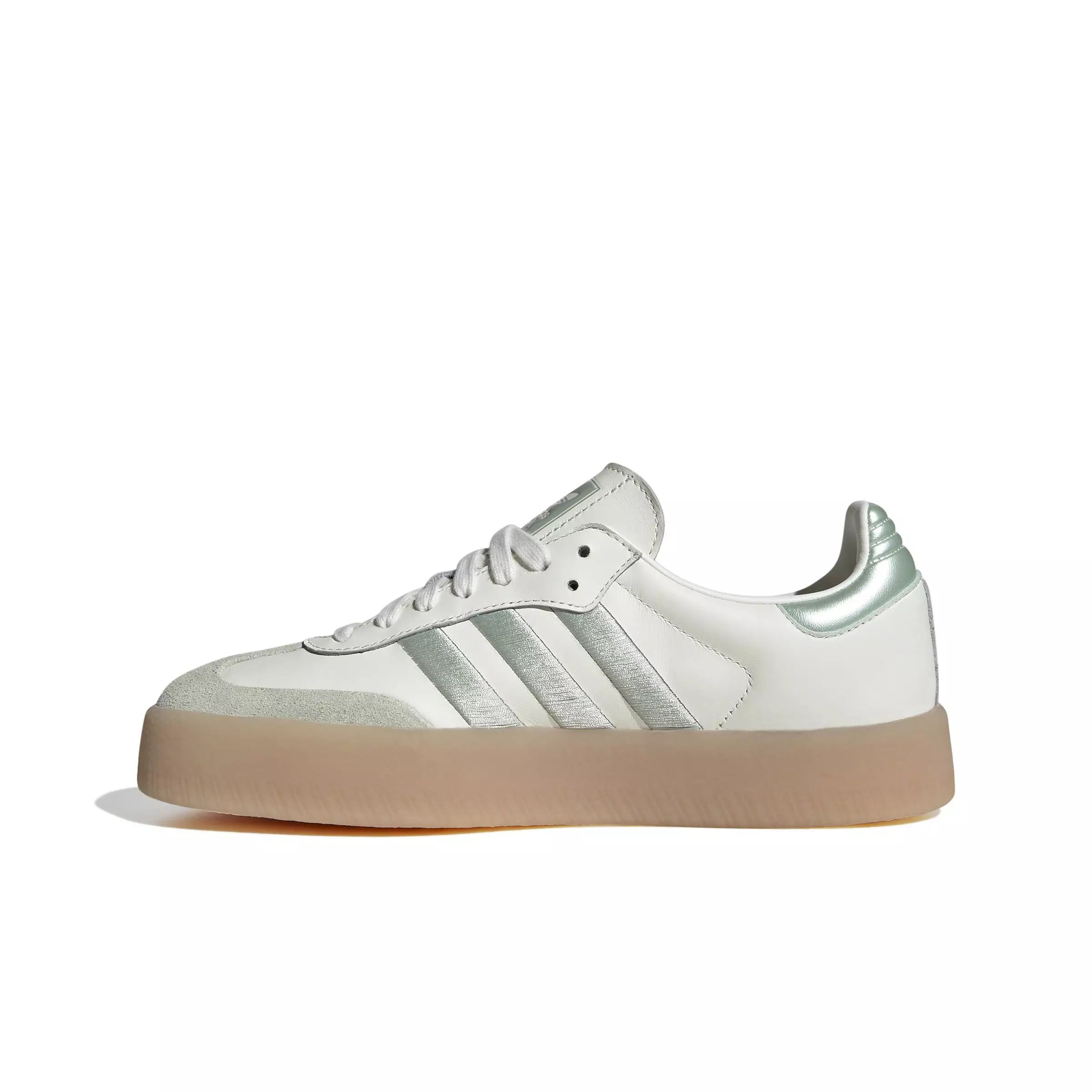 adidas Originals Sambae "Off White/Linen Green/Metallic" Women's Shoe - GREEN/BEIGE
