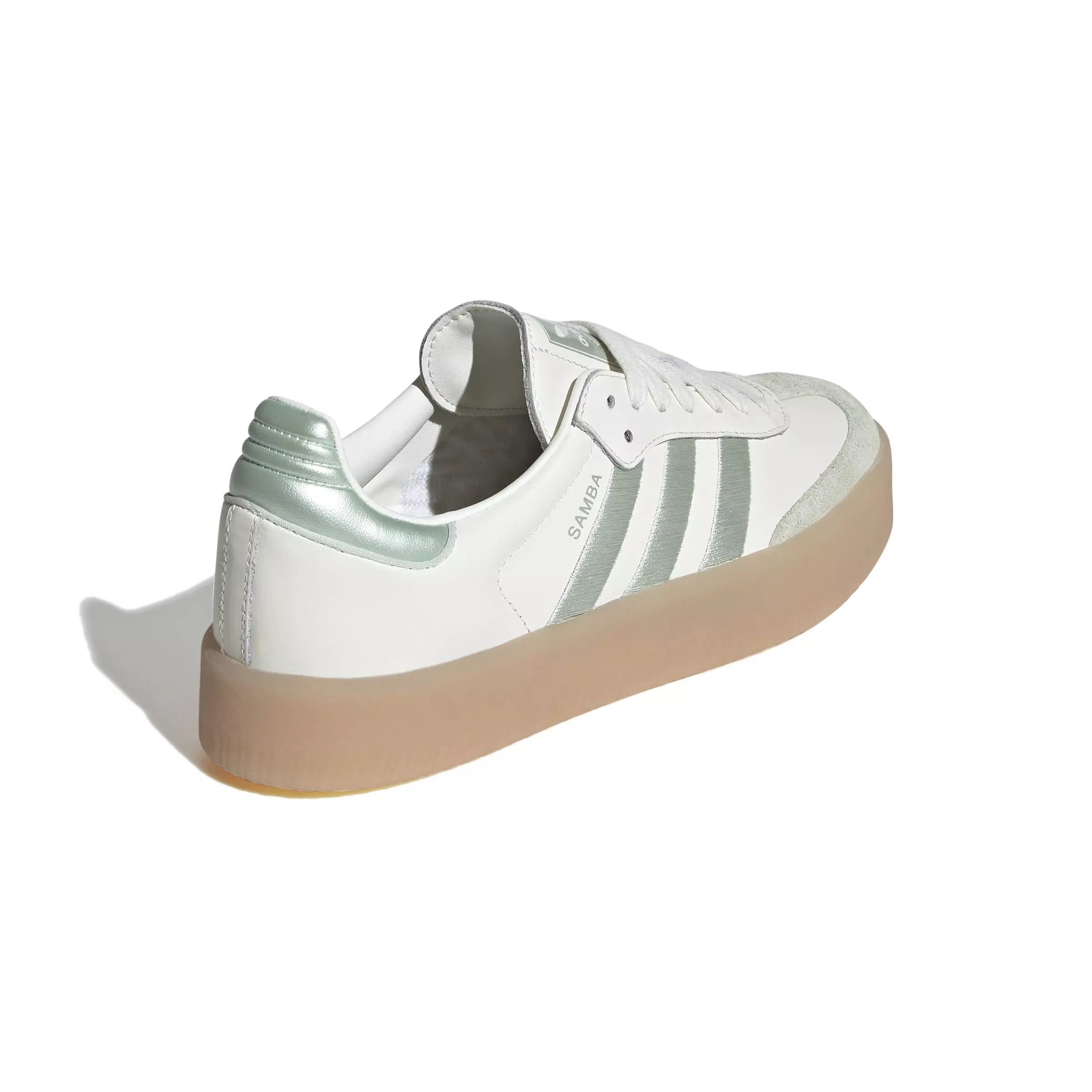 adidas Originals Sambae "Off White/Linen Green/Metallic" Women's Shoe - GREEN/BEIGE