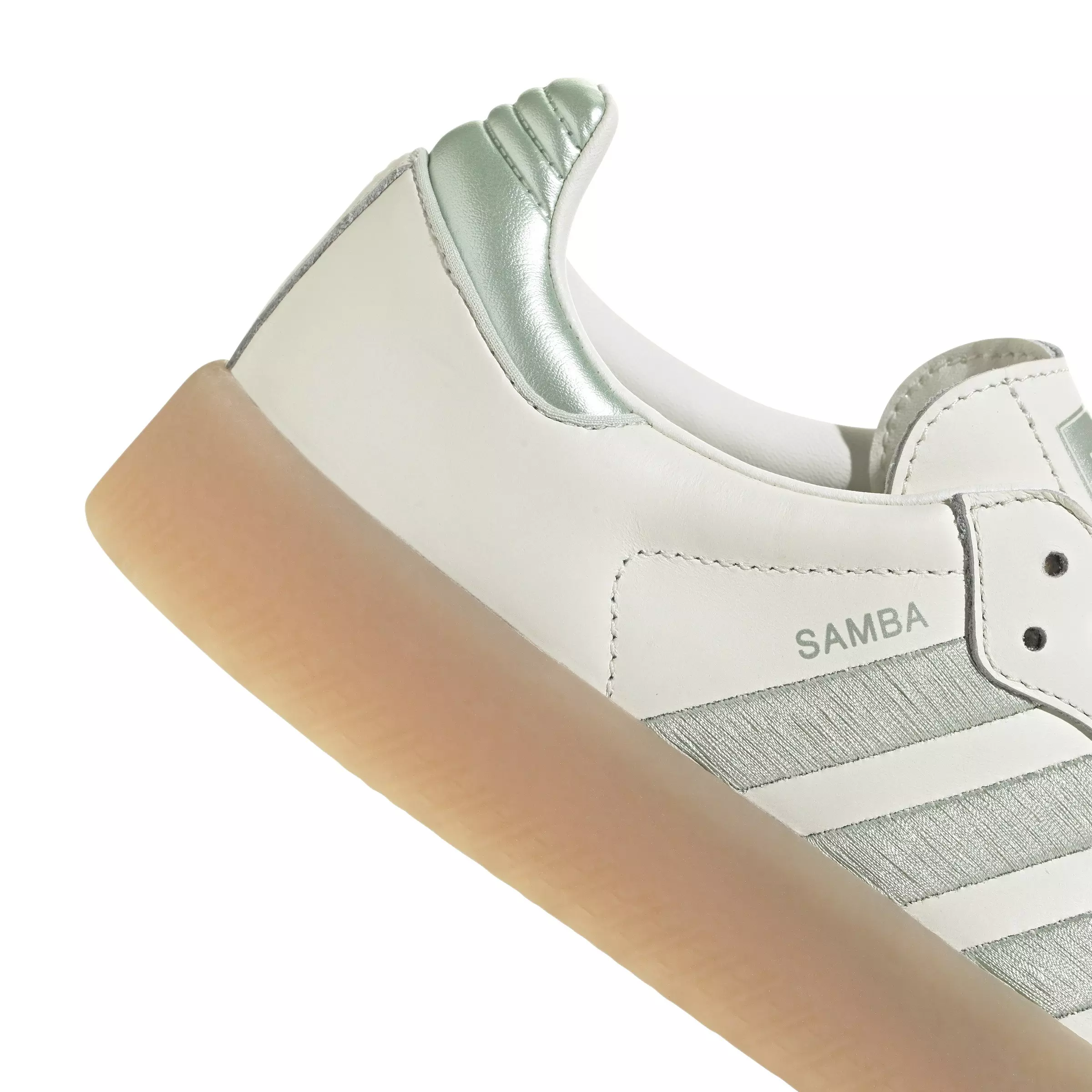 adidas Originals Sambae "Off White/Linen Green/Metallic" Women's Shoe - GREEN/BEIGE