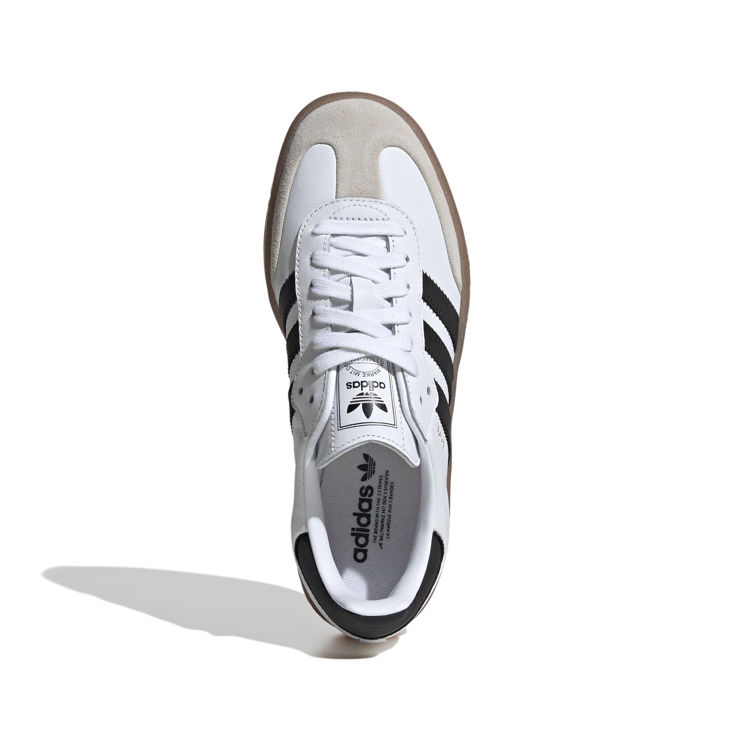 adidas Originals Sambae "Cloud White/Core Black/Gold Metallic" Women's Shoe - WHITE/BLACK Thumbnail View 3