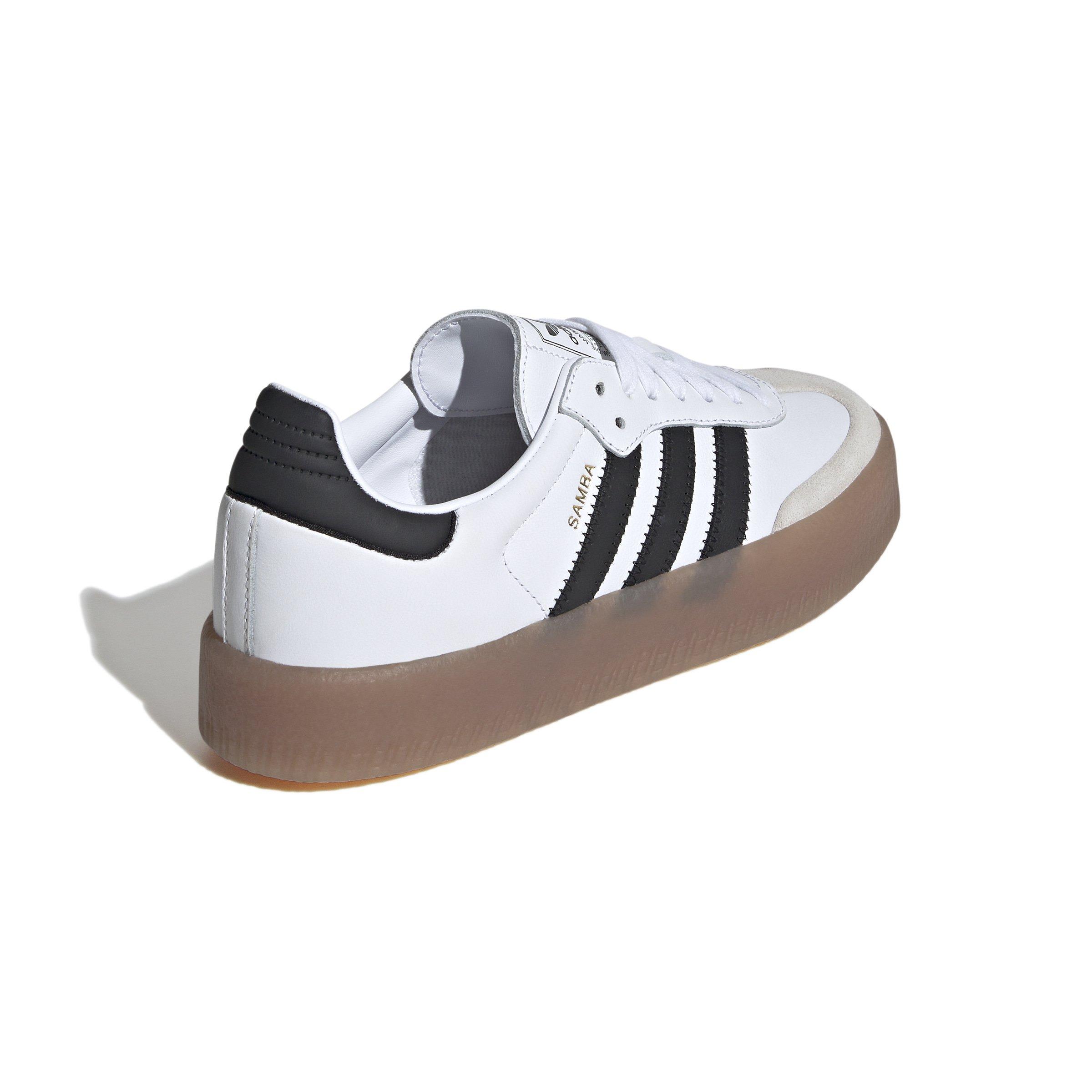 adidas Originals Sambae "Cloud White/Core Black/Gold Metallic" Women's Shoe - WHITE/BLACK Thumbnail View 6
