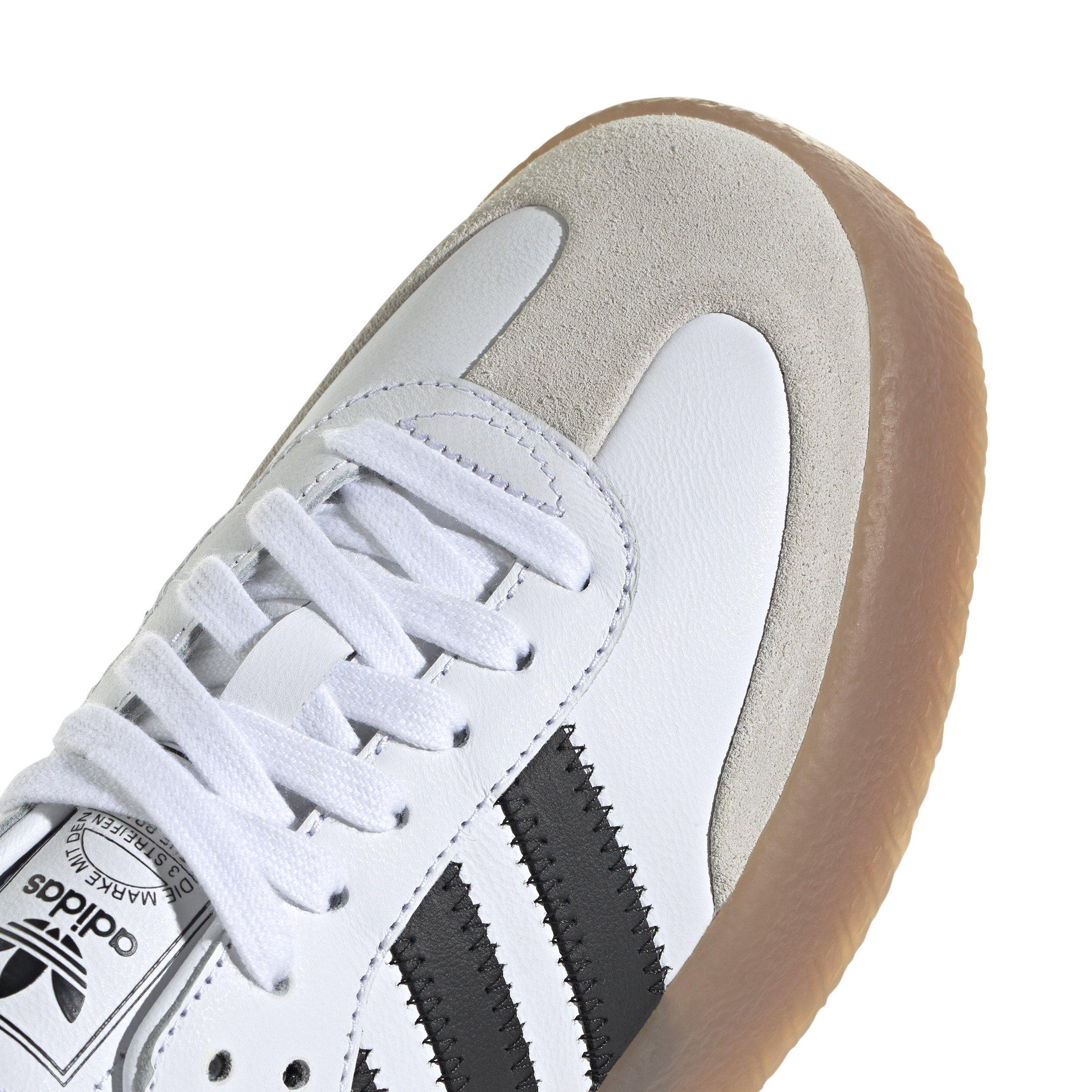 adidas Originals Sambae "Cloud White/Core Black/Gold Metallic" Women's Shoe - WHITE/BLACK Thumbnail View 8