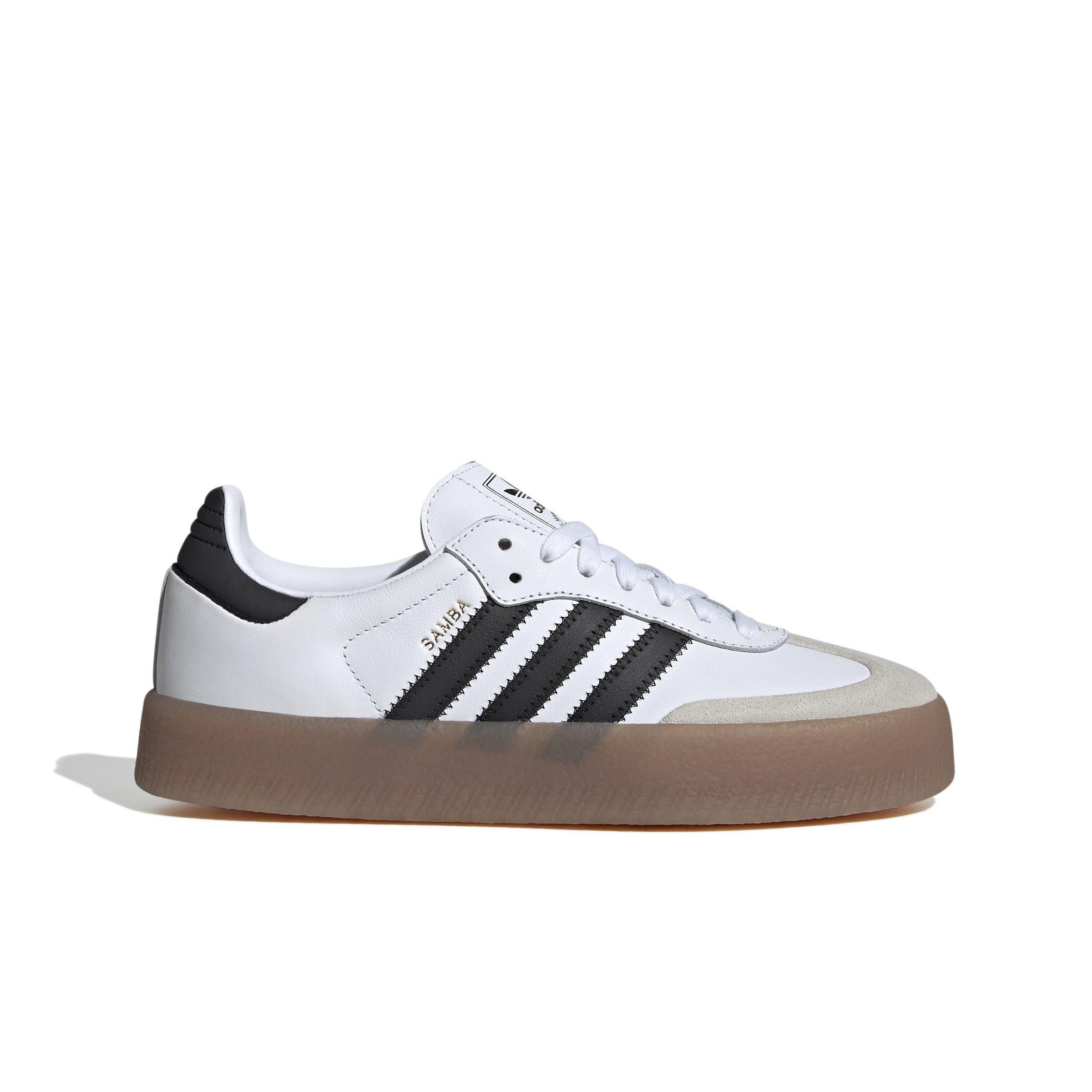 adidas Originals Sambae "Cloud White/Core Black/Gold Metallic" Women's Shoe - WHITE/BLACK Thumbnail View 1