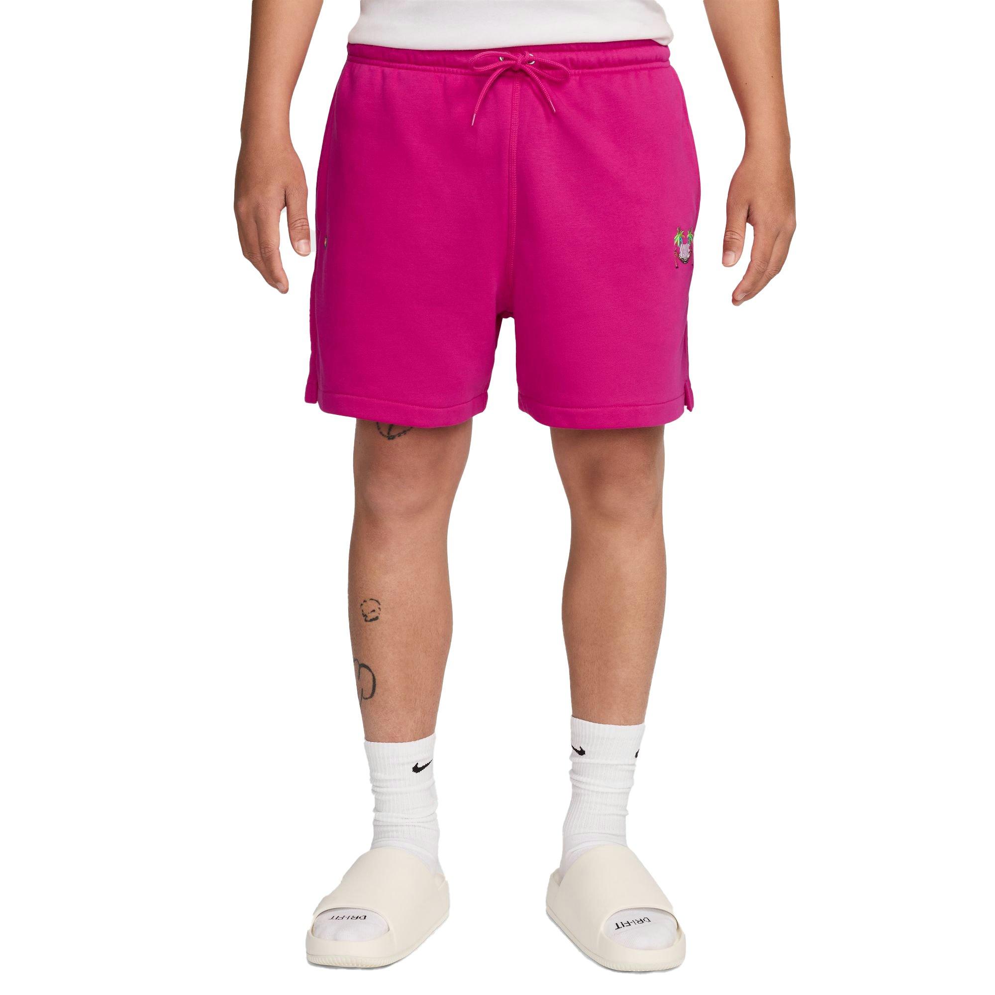 Nike Men's Club Fleece French Terry Shorts-Purple - PURPLE Thumbnail View 3