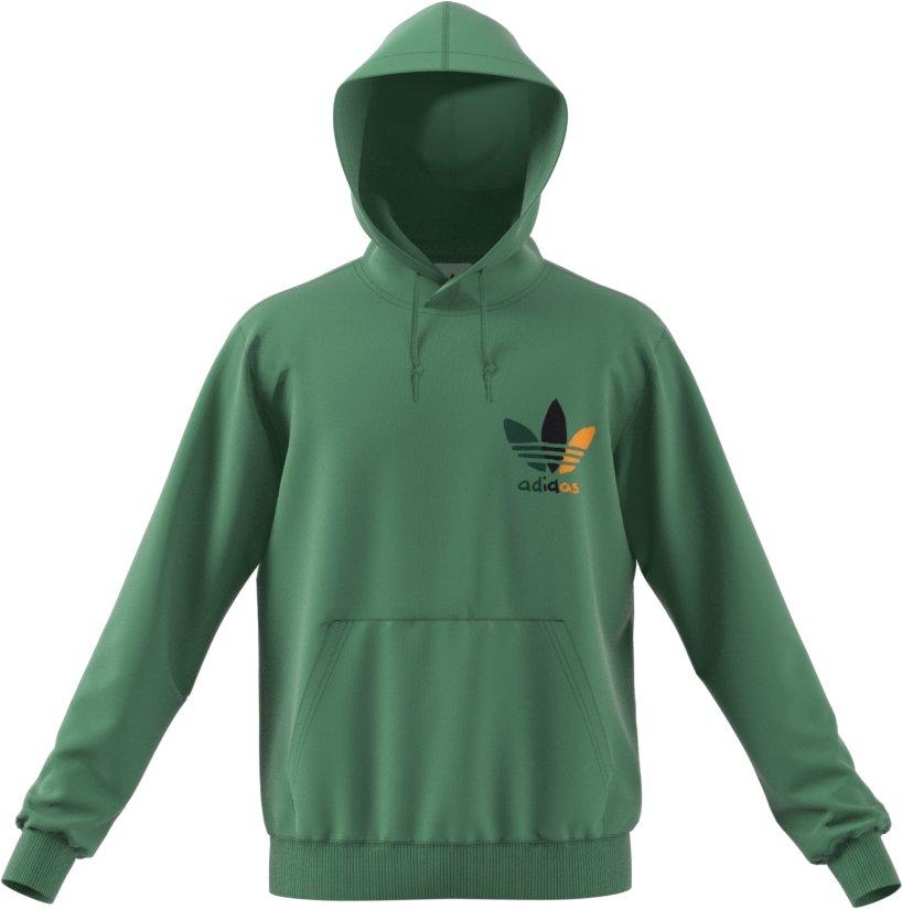 adidas Men's Trefoil Series Sport Pullover Hoodie - GREEN