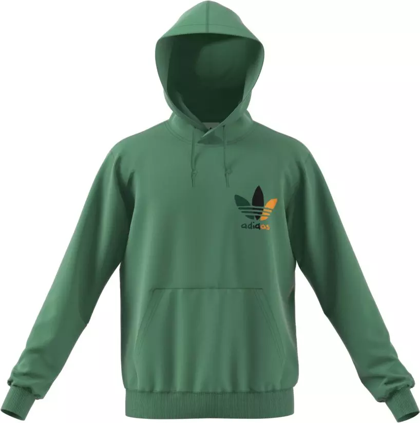 adidas Men's Trefoil Series Sport Pullover Hoodie - GREEN