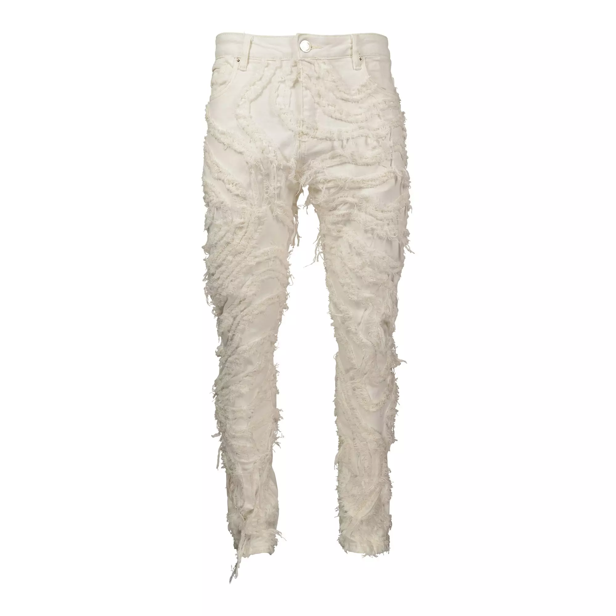 Embellish Men's Jenson Denim Jeans - White - WHITE