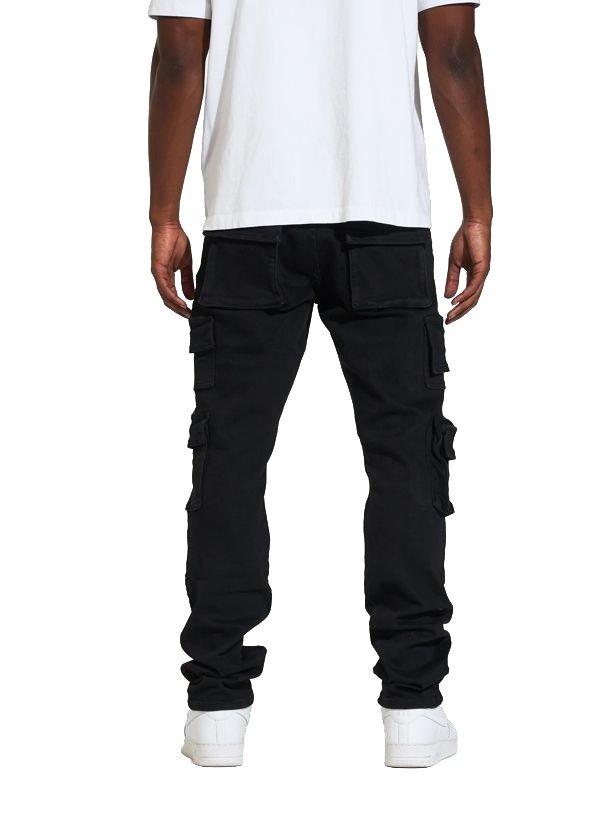 Crysp Denim Nelson Men's Black Cargo Pants