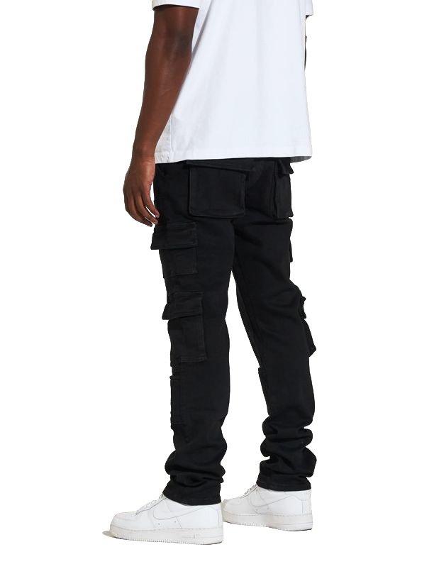 Crysp Denim Nelson Men's Black Cargo Pants