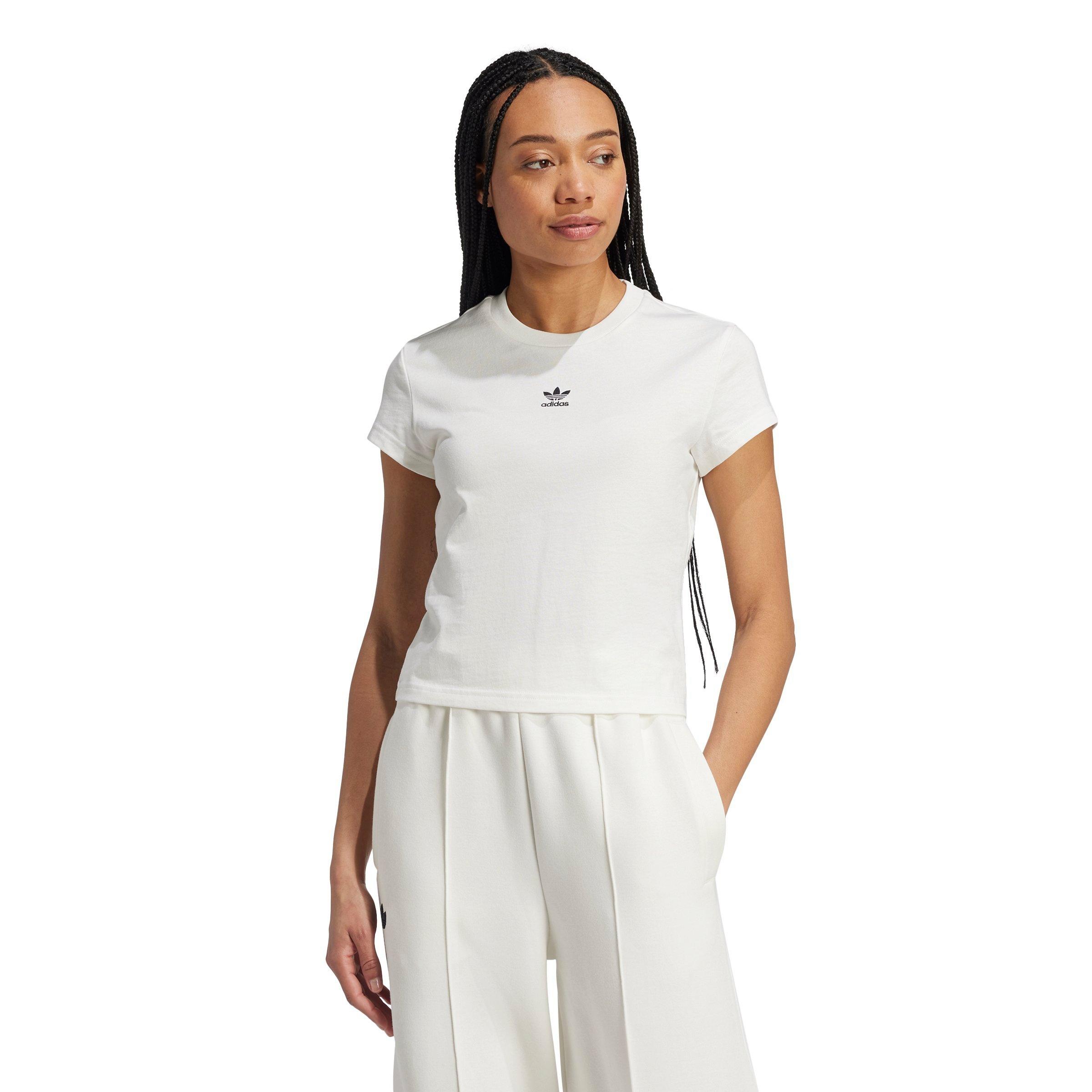 adidas Women's Essentials Slim Tee - WHITE Thumbnail View 1