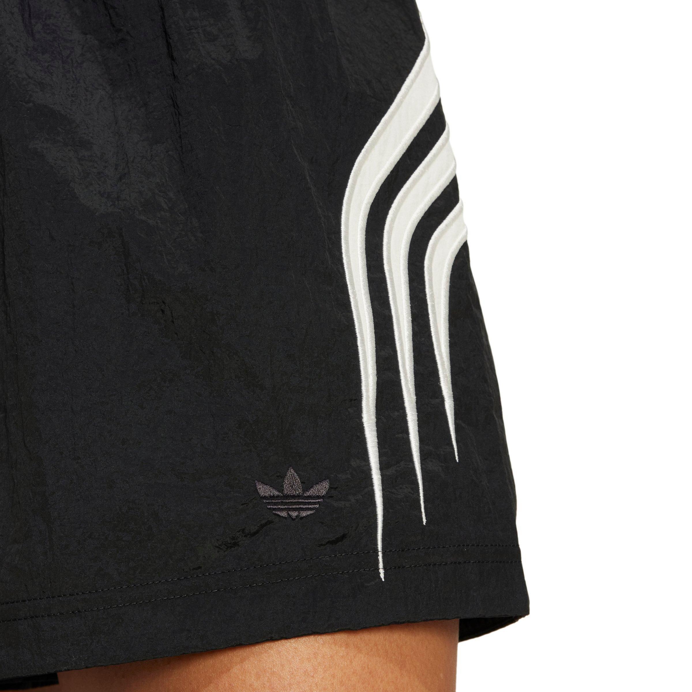 adidas Women's Atlanta Cutline Nylon Windbreaker Shorts - BLACK Thumbnail View 4