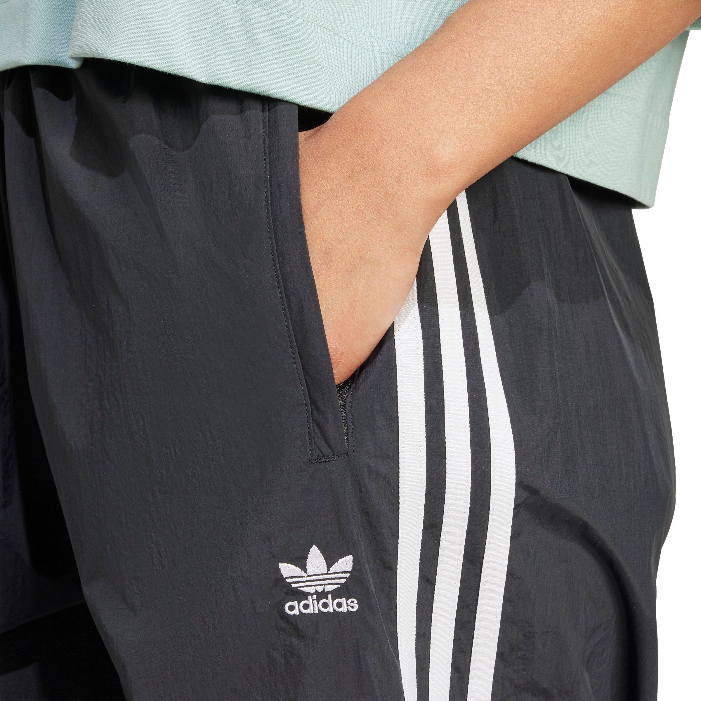 adidas Women's 3-Stripe Parachute Pants - BLACK Thumbnail View 3