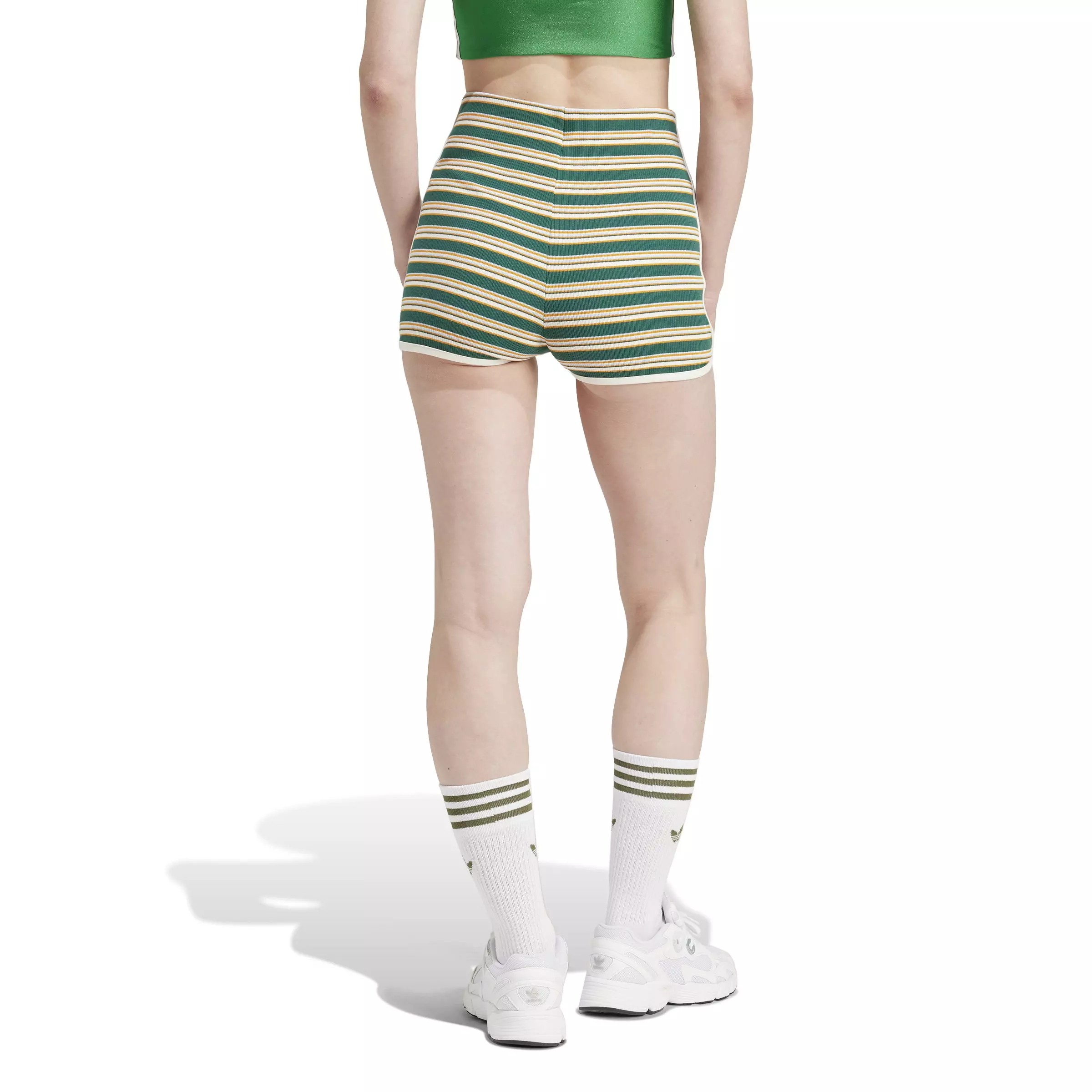 adidas Women's INJ 80s Sport Biker Shorts - Green - GREEN