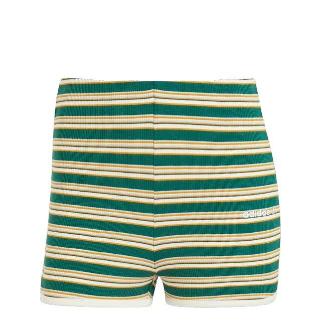 adidas Women's INJ 80s Sport Biker Shorts - Green - GREEN Thumbnail View 7