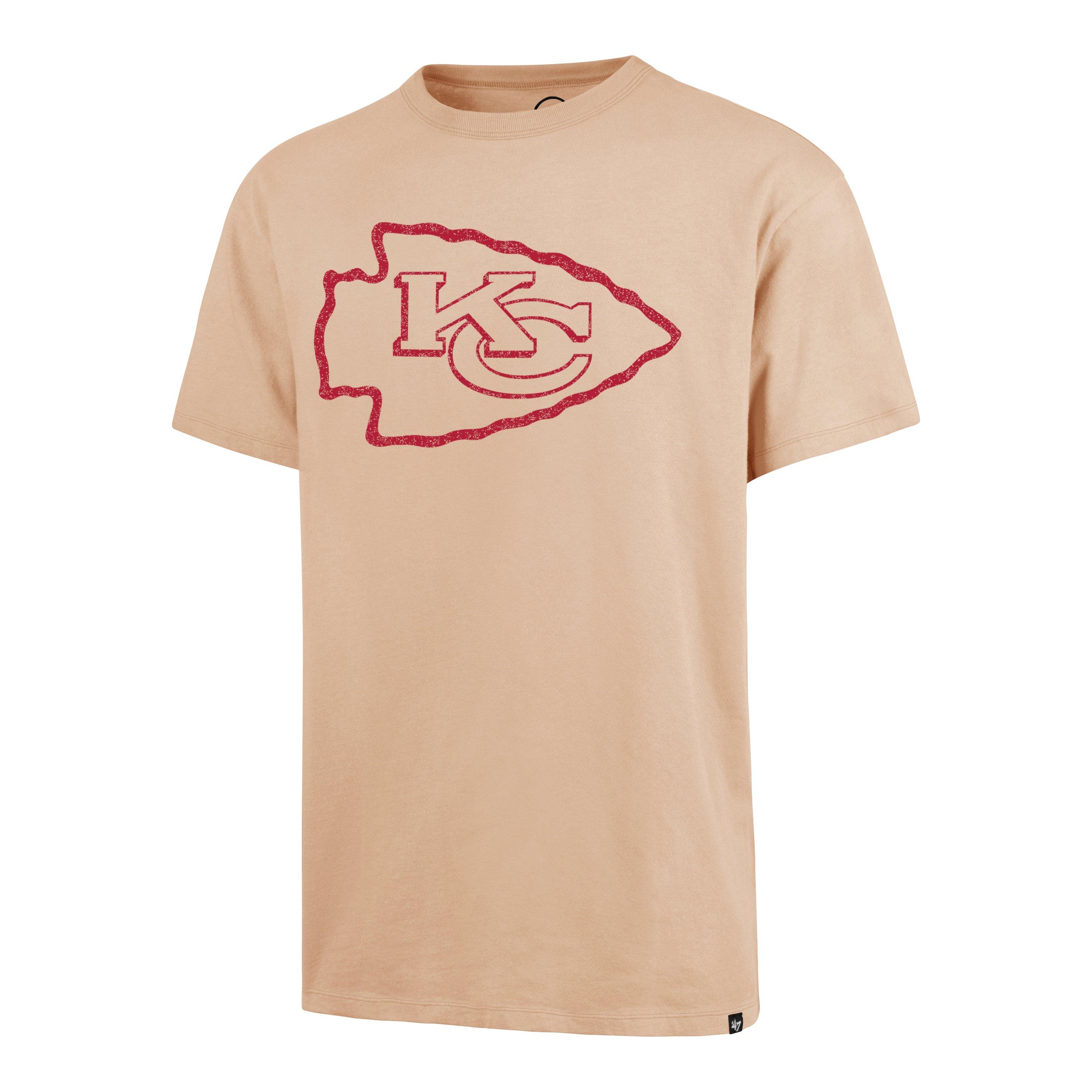 &lsquo;47 Men&rsquo;s Kansas City Chiefs Short Sleeve Tee-Khaki - KHAKI Thumbnail View 1