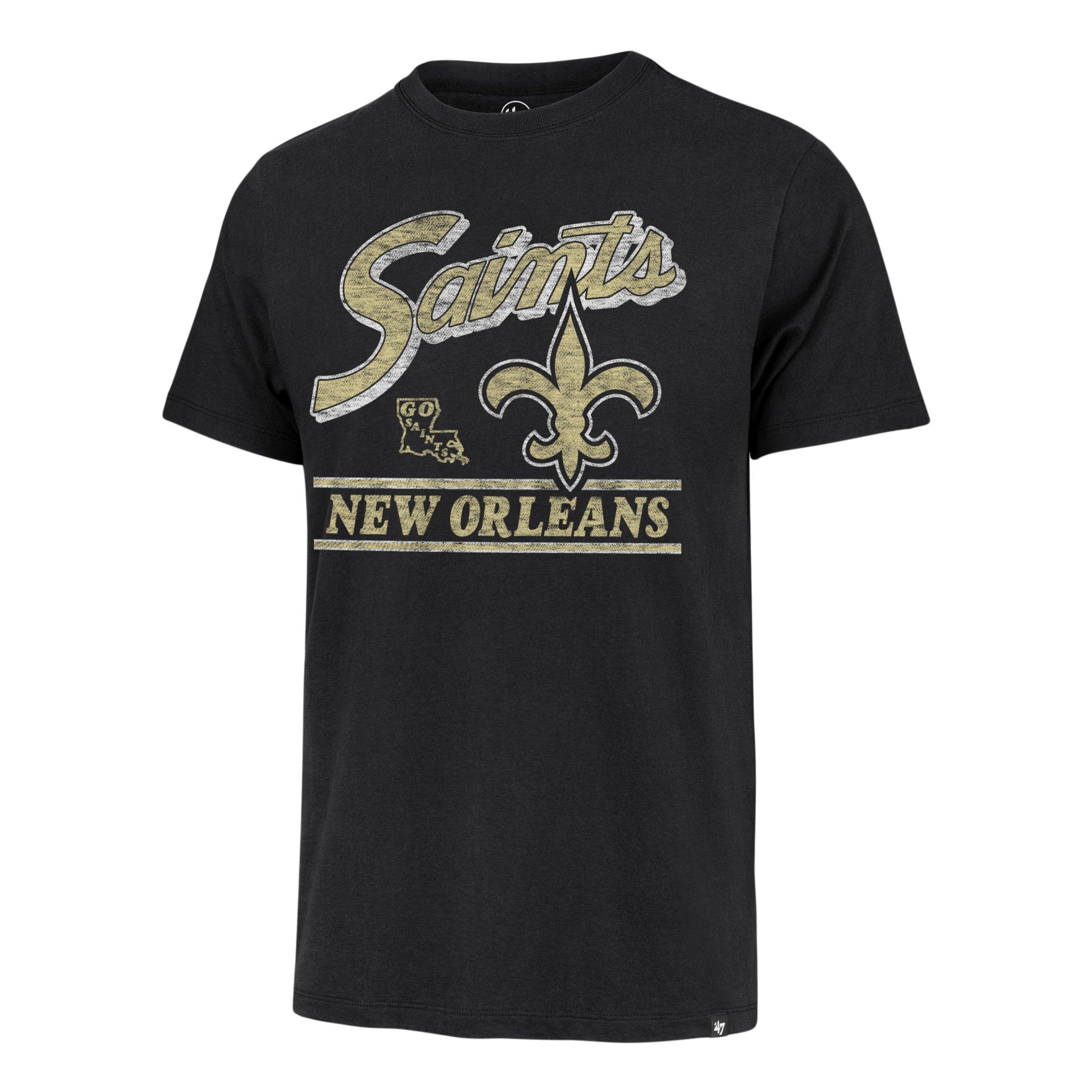 &lsquo;47 Men&rsquo;s New Orleans Saints Short Sleeve Tee -Black - BLACK Thumbnail View 1