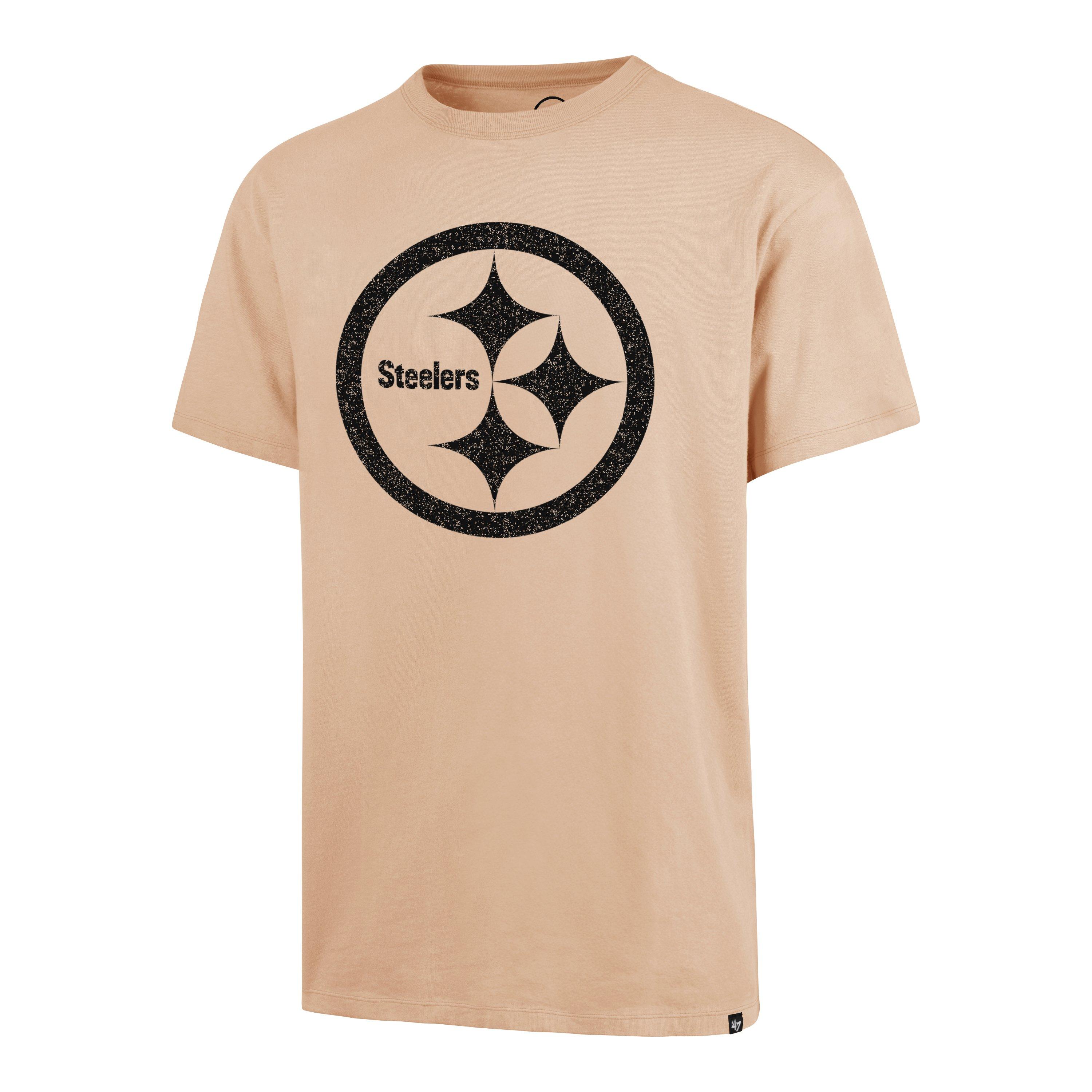 &lsquo;47 Men&rsquo;s Pittsburgh Steelers Short Sleeve Tee-Khaki - KHAKI Thumbnail View 1