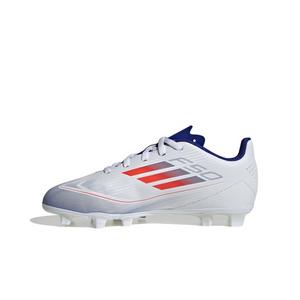 adidas F50 Club FG "Ftwr White/Solar Red/Lucid Blue" Grade School Kids' Soccer Cleat