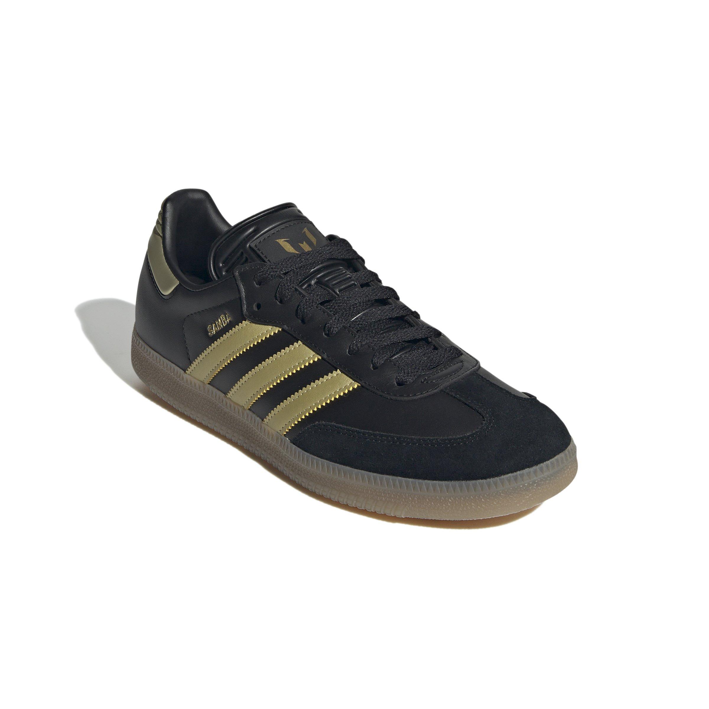 adidas Originals Samba Messi "Core Black/Gold Metallic" Men's Soccer Shoe - BLACK/GOLD