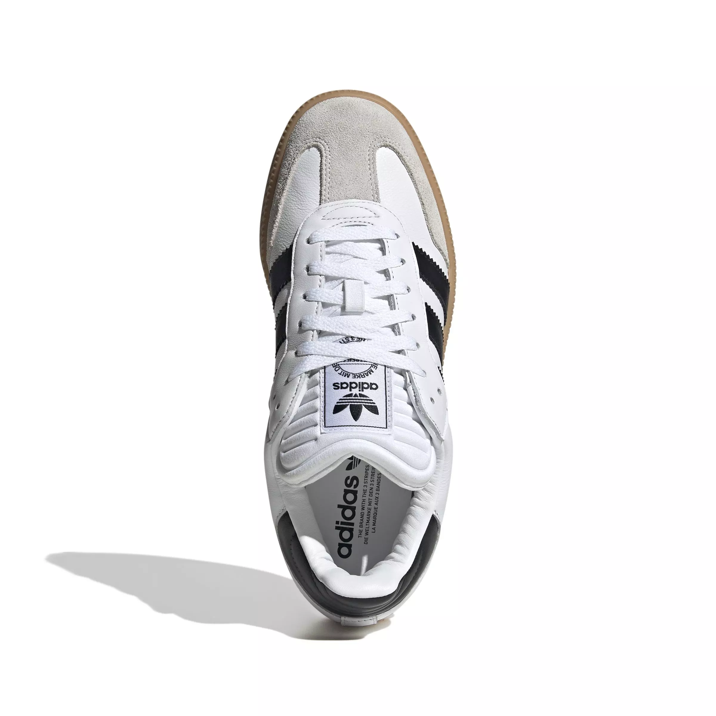 adidas Originals Samba XLG "Ftwr White/Core Black/Gum" Men's Shoe - WHITE/BLACK