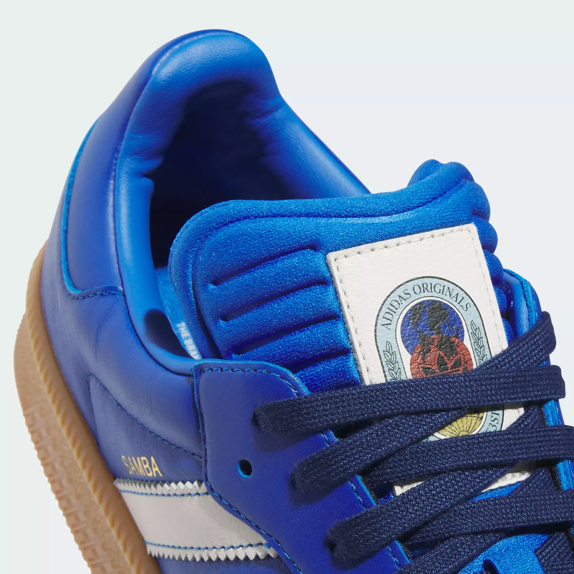 adidas Originals Samba XLG "Blue/Cloud White/Gum" Men's Shoe - BLUE/WHITE