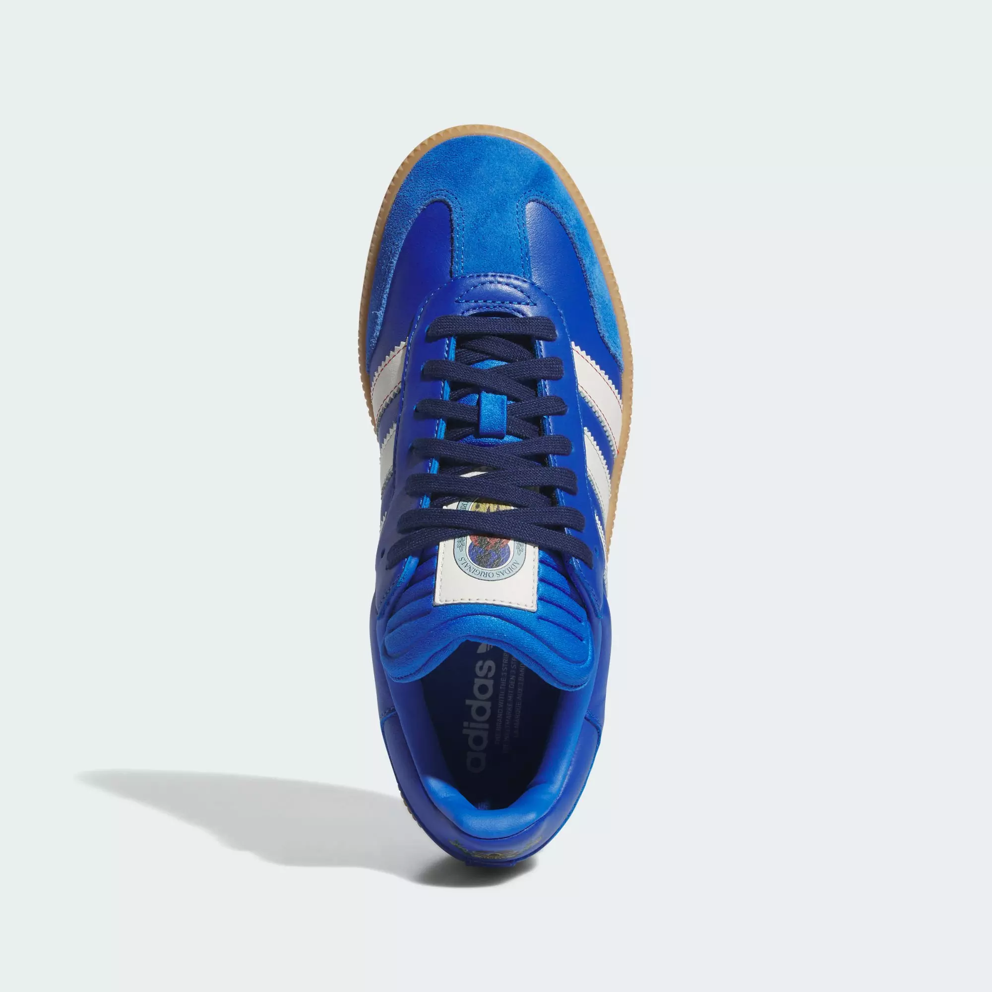 adidas Originals Samba XLG "Blue/Cloud White/Gum" Men's Shoe - BLUE/WHITE